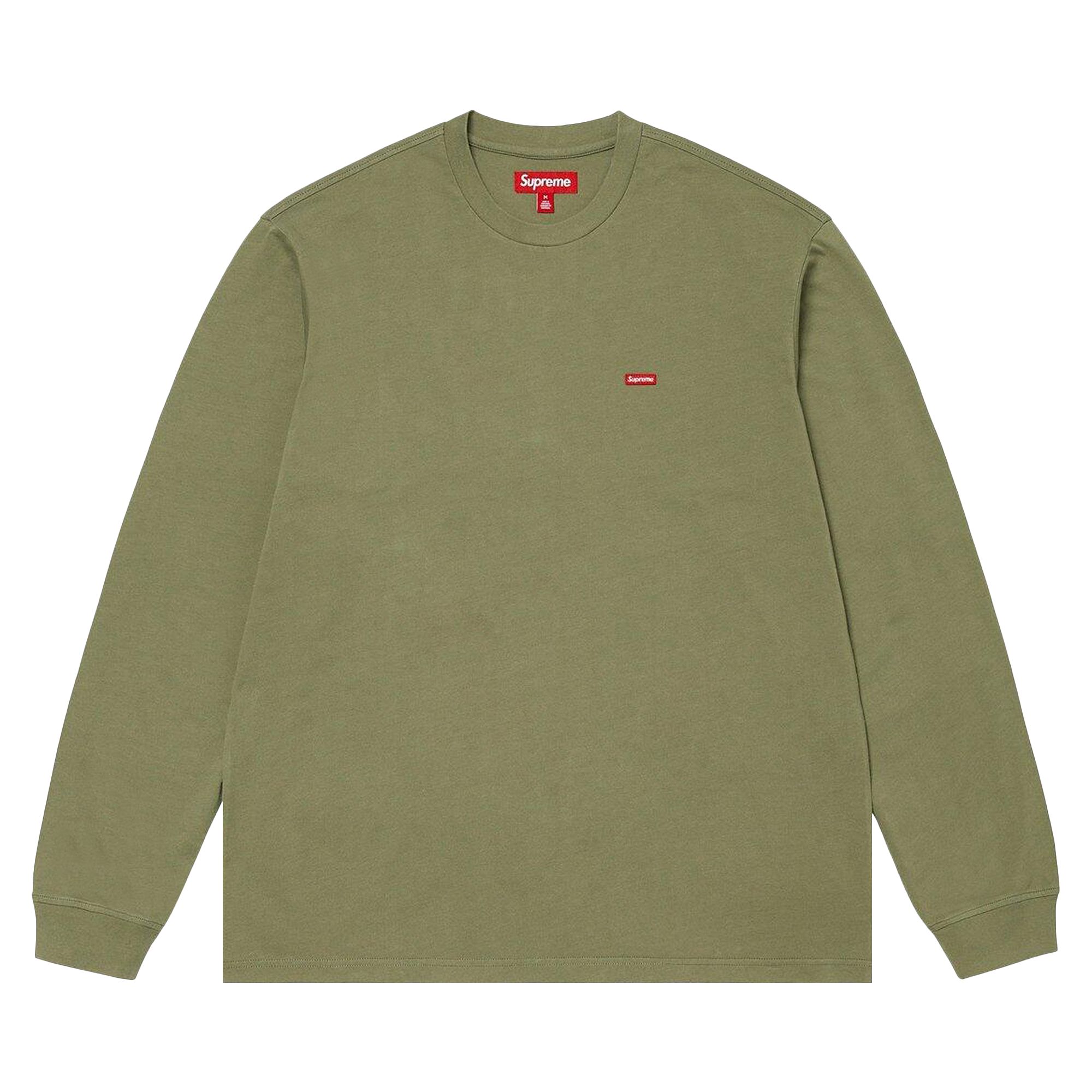 Pre-owned Supreme Small Box Long-sleeve Tee 'washed Olive' | Green | Men's Size Xxl