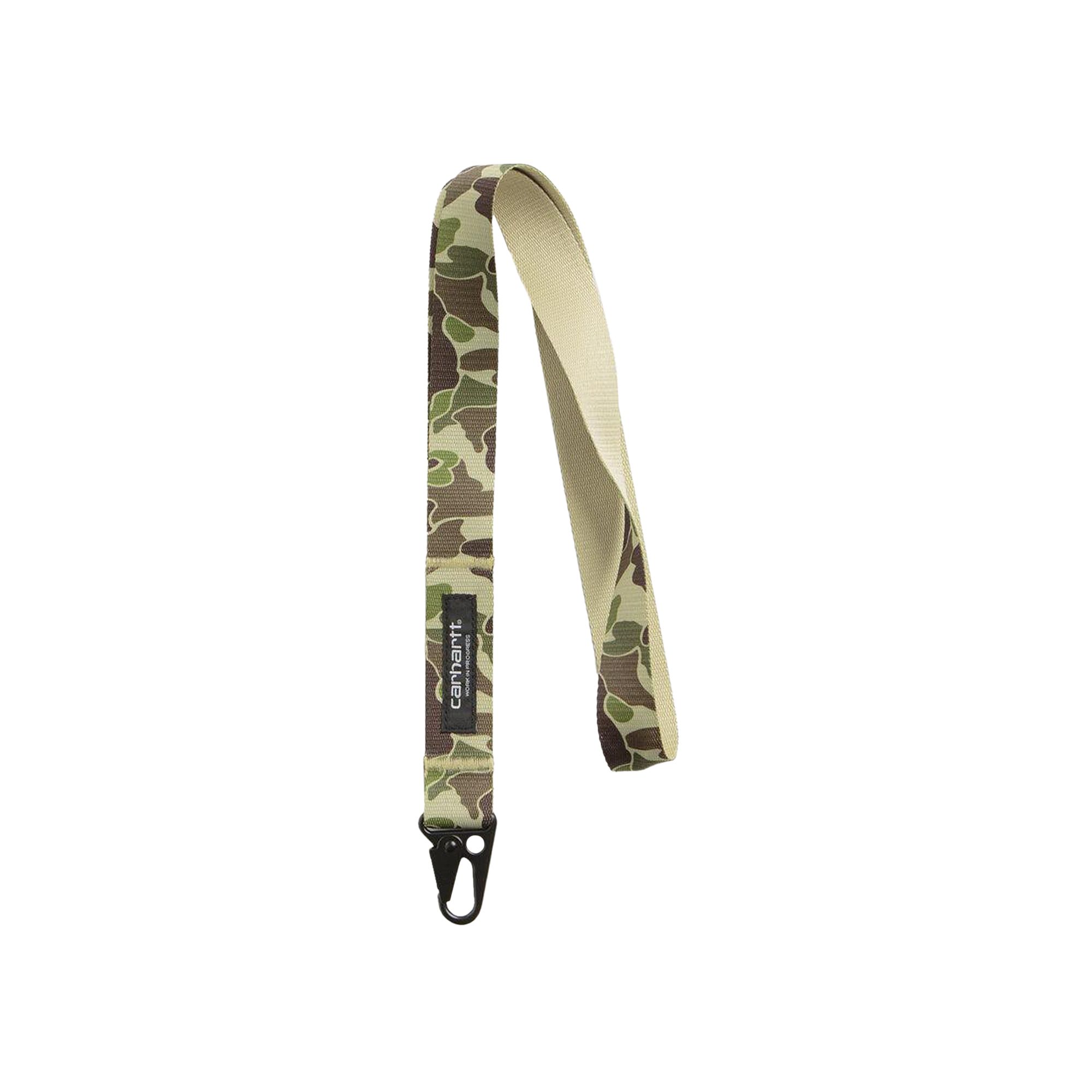 Pre-owned Carhartt Wip Jude Keychain 'camo Duck Jacquard/green' | Multi-color | Men's Size Onesize