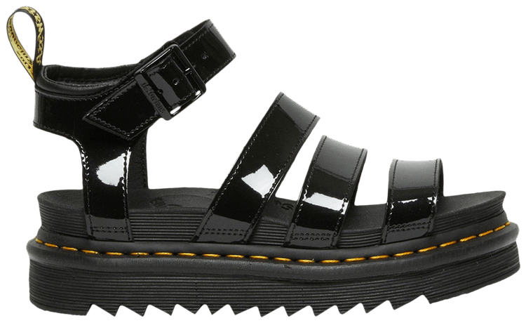 Dr Martens Wmns Blaire Patent Leather Strap Sandal Black