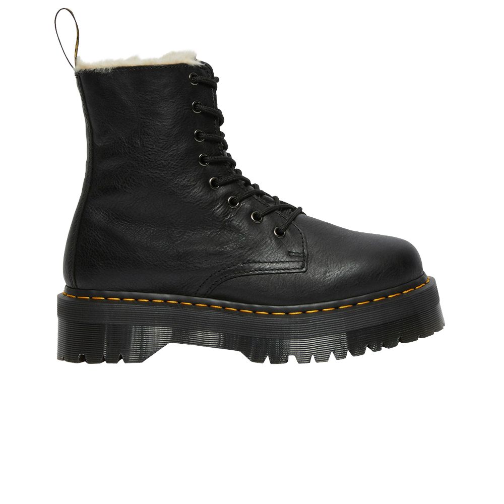Pre-owned Dr. Martens Jadon Faux Fur Lined Platform Boot 'black' | Men's Size 4