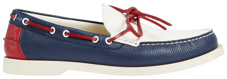 Gucci Loafer White Blue Red