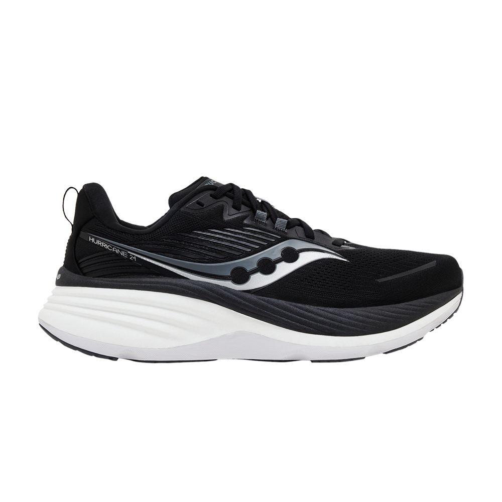 Pre-owned Saucony Hurricane 24 Wide 'black Carbon'
