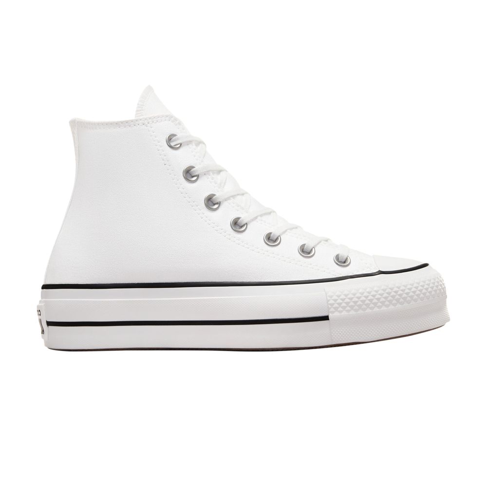 Pre-owned Converse Wmns Chuck Taylor All Star Lift Platform High Wide 'white Black' | Women's Size 8