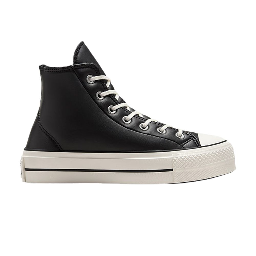 Pre-owned Converse Wmns Chuck Taylor All Star Lift Platform High 'puffed Up - Black Egret' | Women's Size 10.5