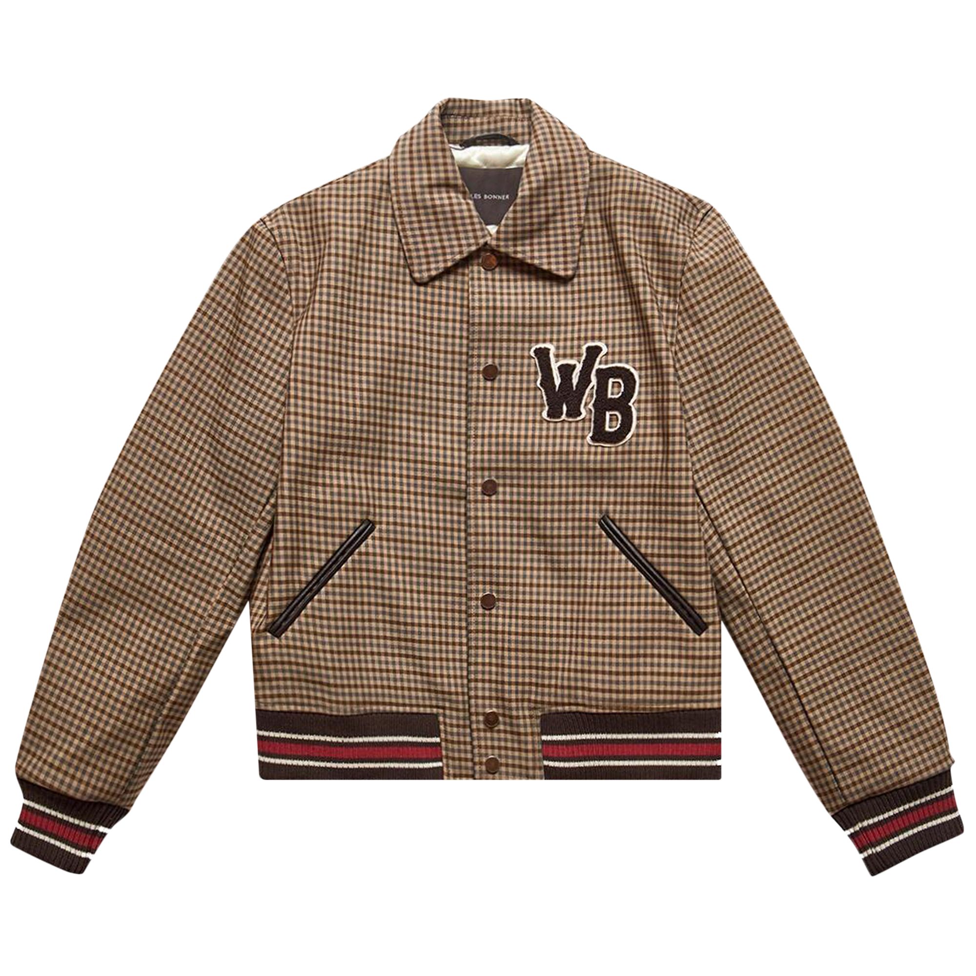 Pre-owned Wales Bonner Homecoming Varsity Jacket 'beige/brown' | Tan | Men's Size L