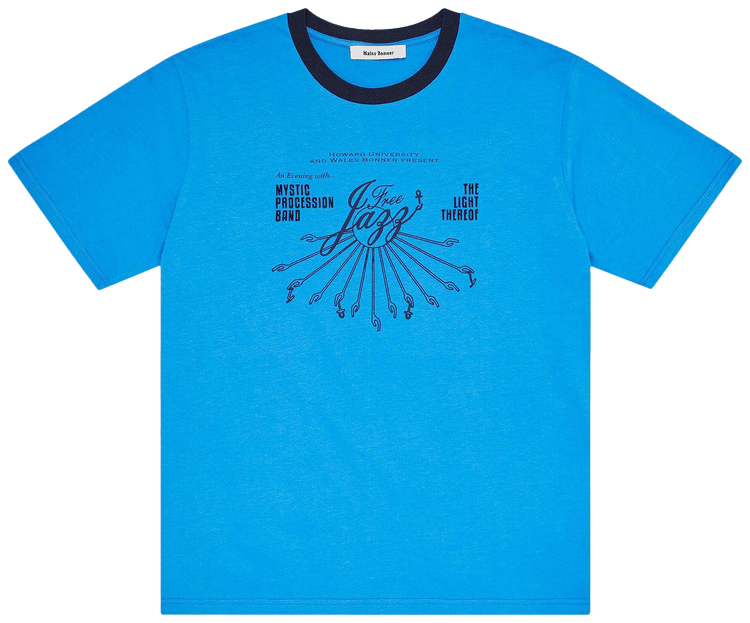 WALES BONNER| (UA24JE29 JE05 500) Buy Wales Bonner Saturn T-Shirt 'Blue' - UA24JE29 JE05 500