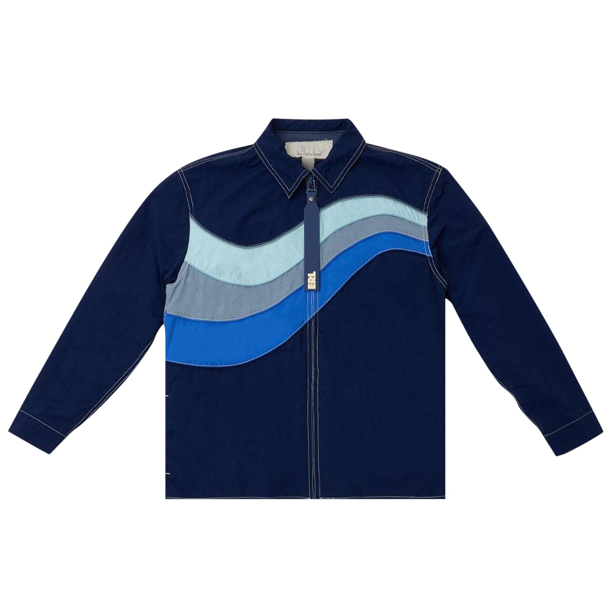 Pre-owned Erl Surf Jacket 'navy' | Blue | Men's Size L