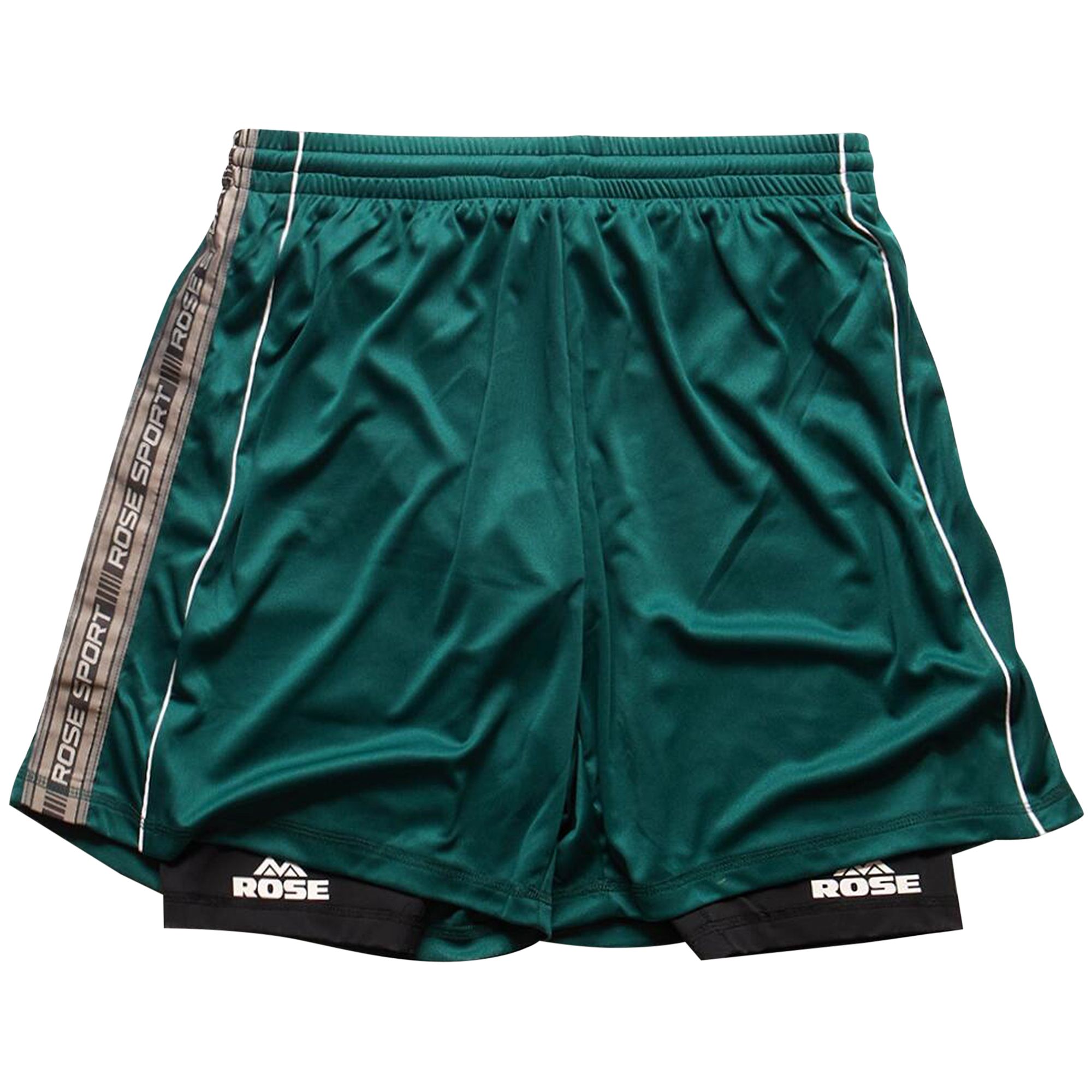 Pre-owned Martine Rose Double Football Shorts 'green' | Men's Size L