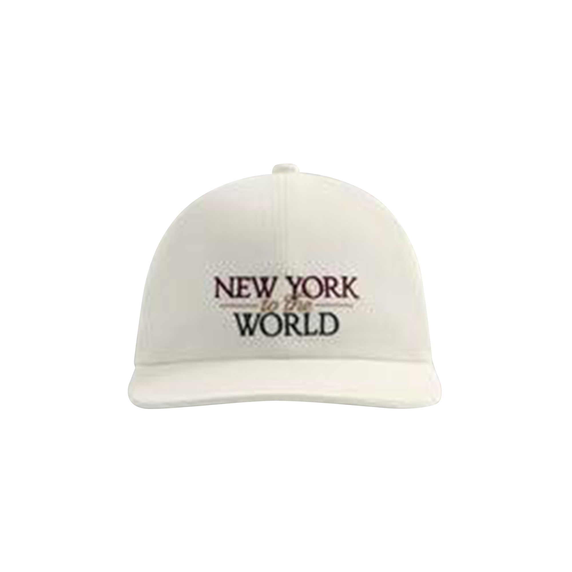 Pre-owned Kith Ny To The World Nylon Leggero Cap 'sandrift' | Cream | Men's Size Onesize In White