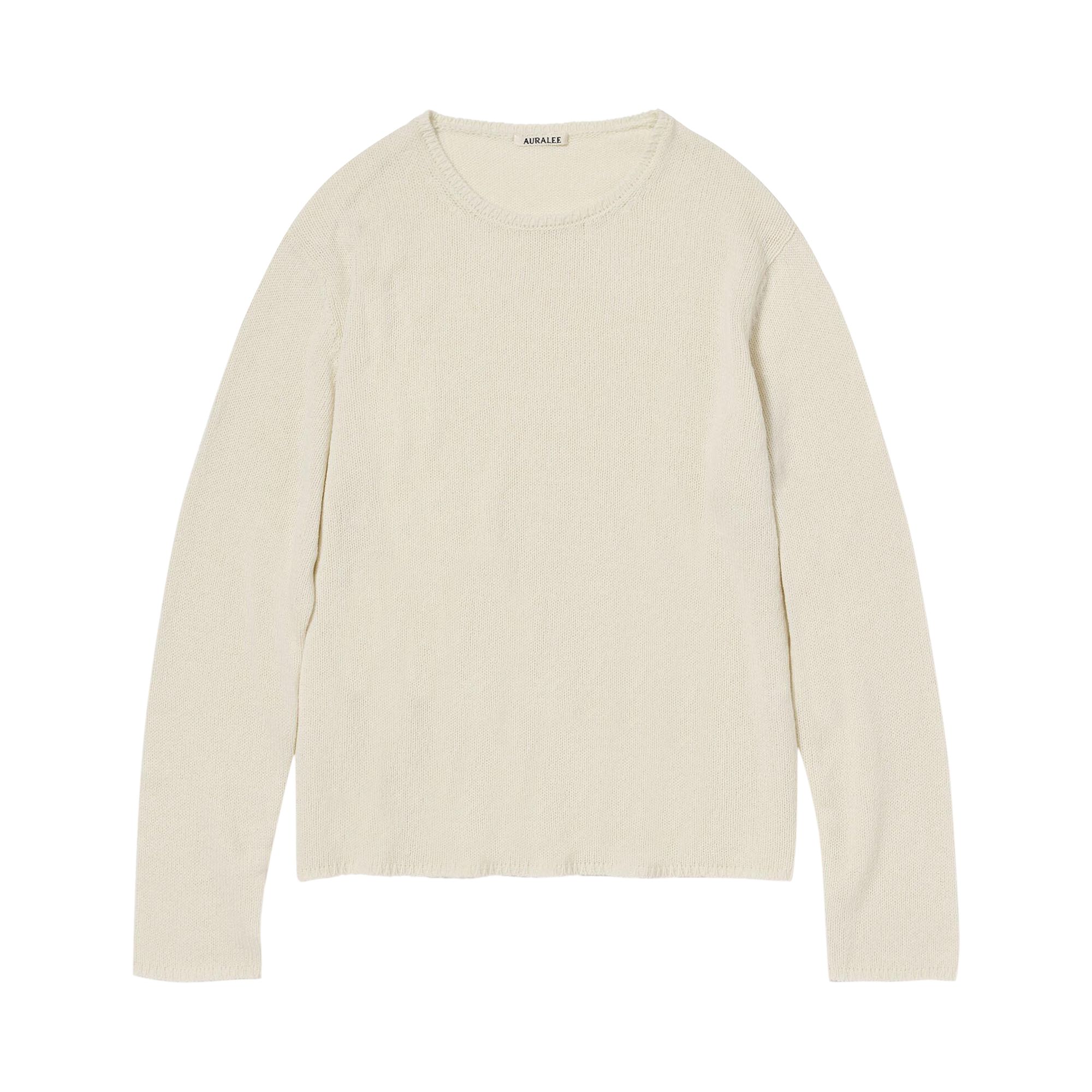 Pre-owned Auralee Summer Cashmere Knit 'ivory White' | Cream | Men's Size 3