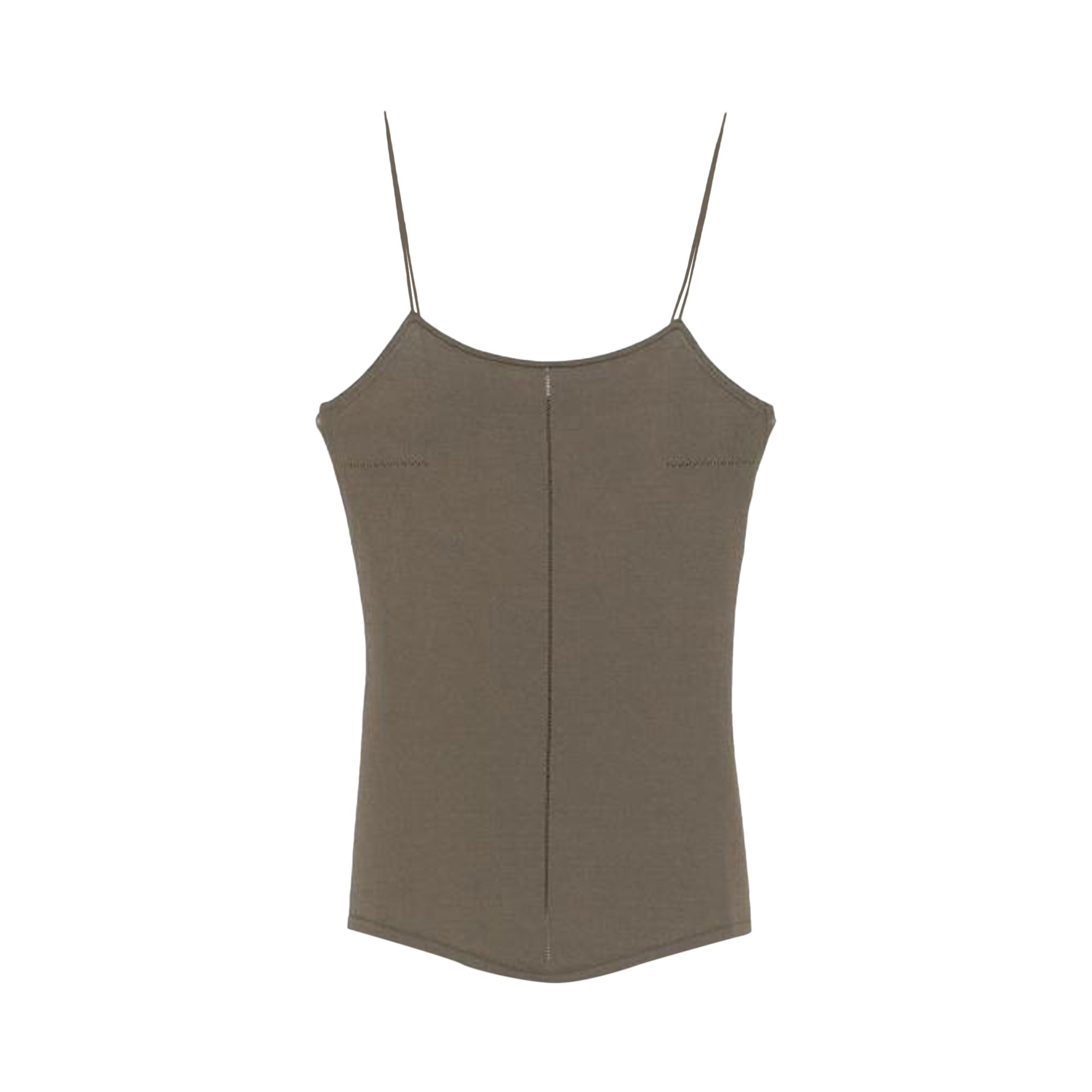 Pre-owned Lemaire Tank Top With Straps 'dark Khaki' | Women's Size Xs