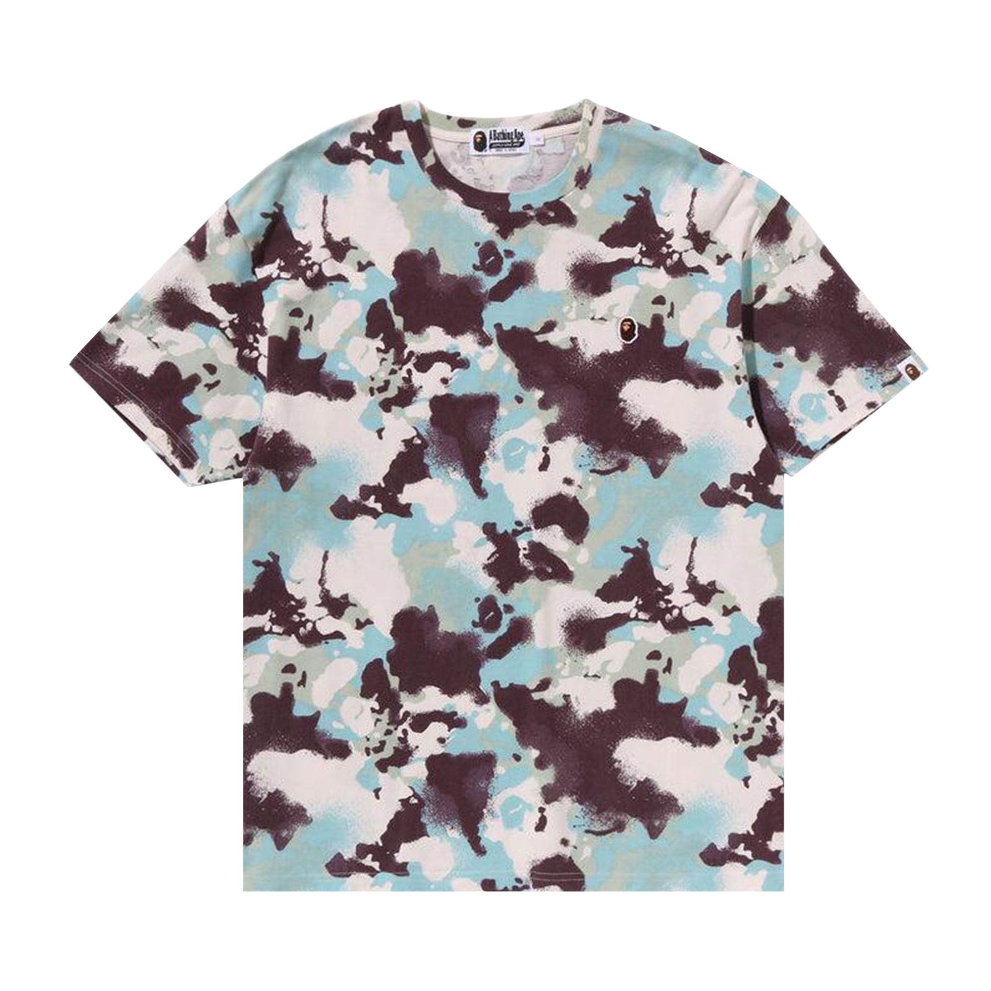 Pre-owned Bape Map Camo Oversized Tee 'multicolor' | Multi-color | Women's Size Xs