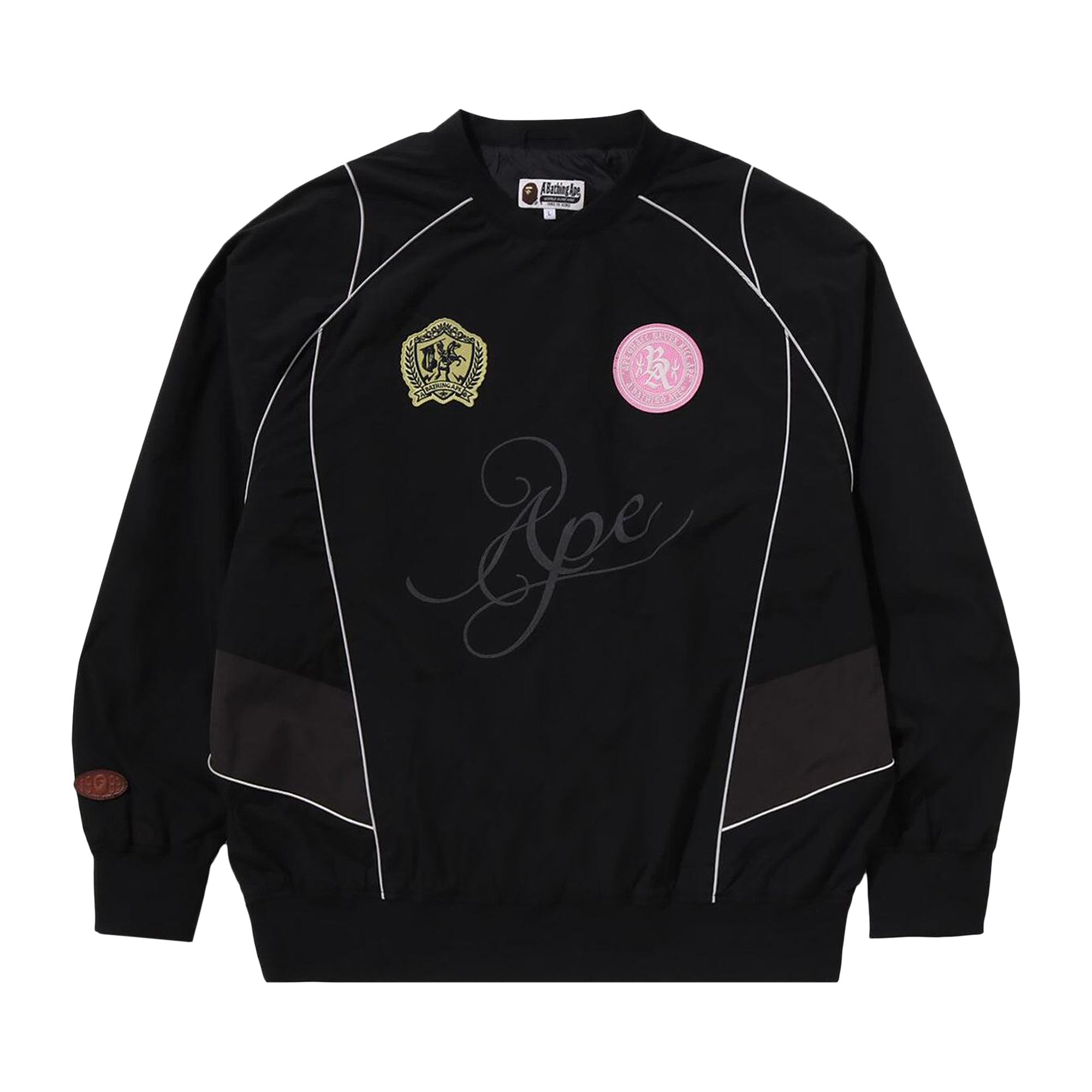 Pre-owned Bape Multi Logo Relaxed Fit Pullover 'black' | Men's Size M