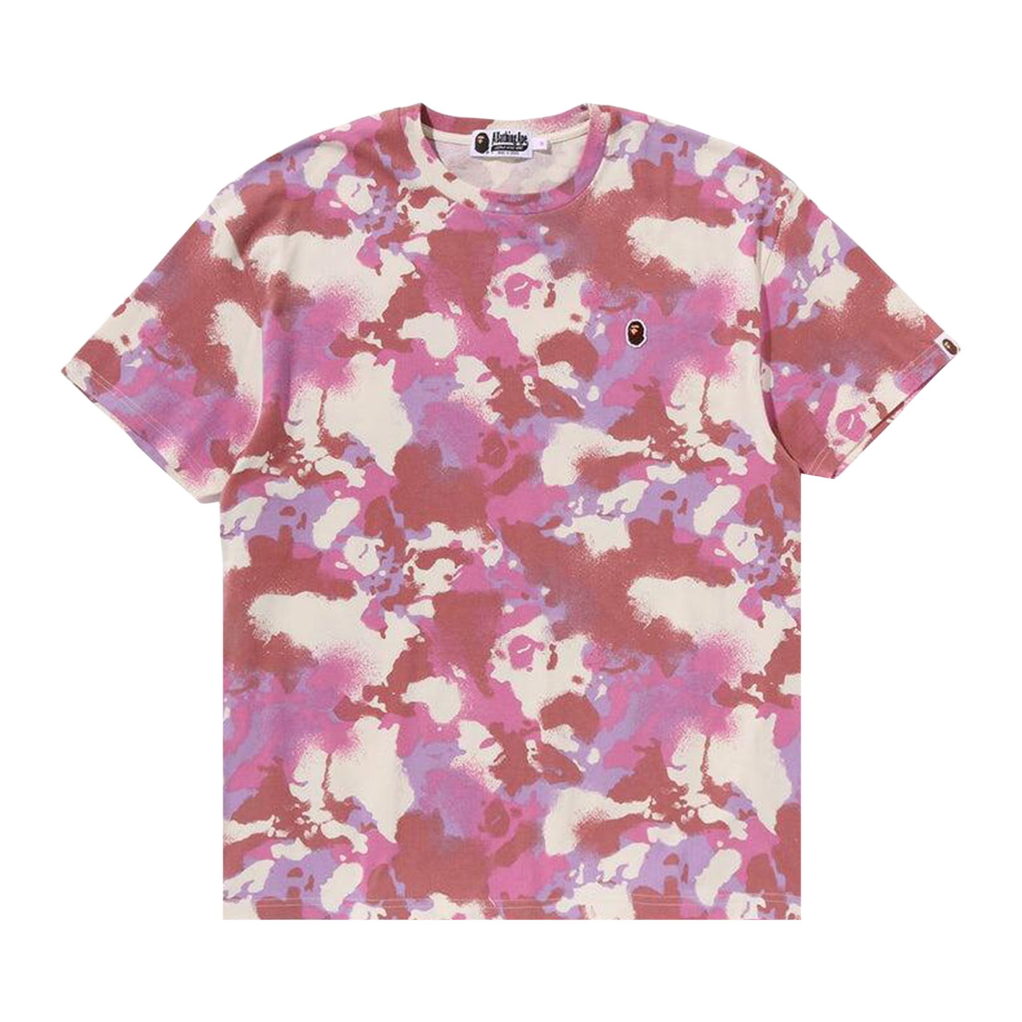 Pre-owned Bape Map Camo Oversized Tee 'pink' | Women's Size S