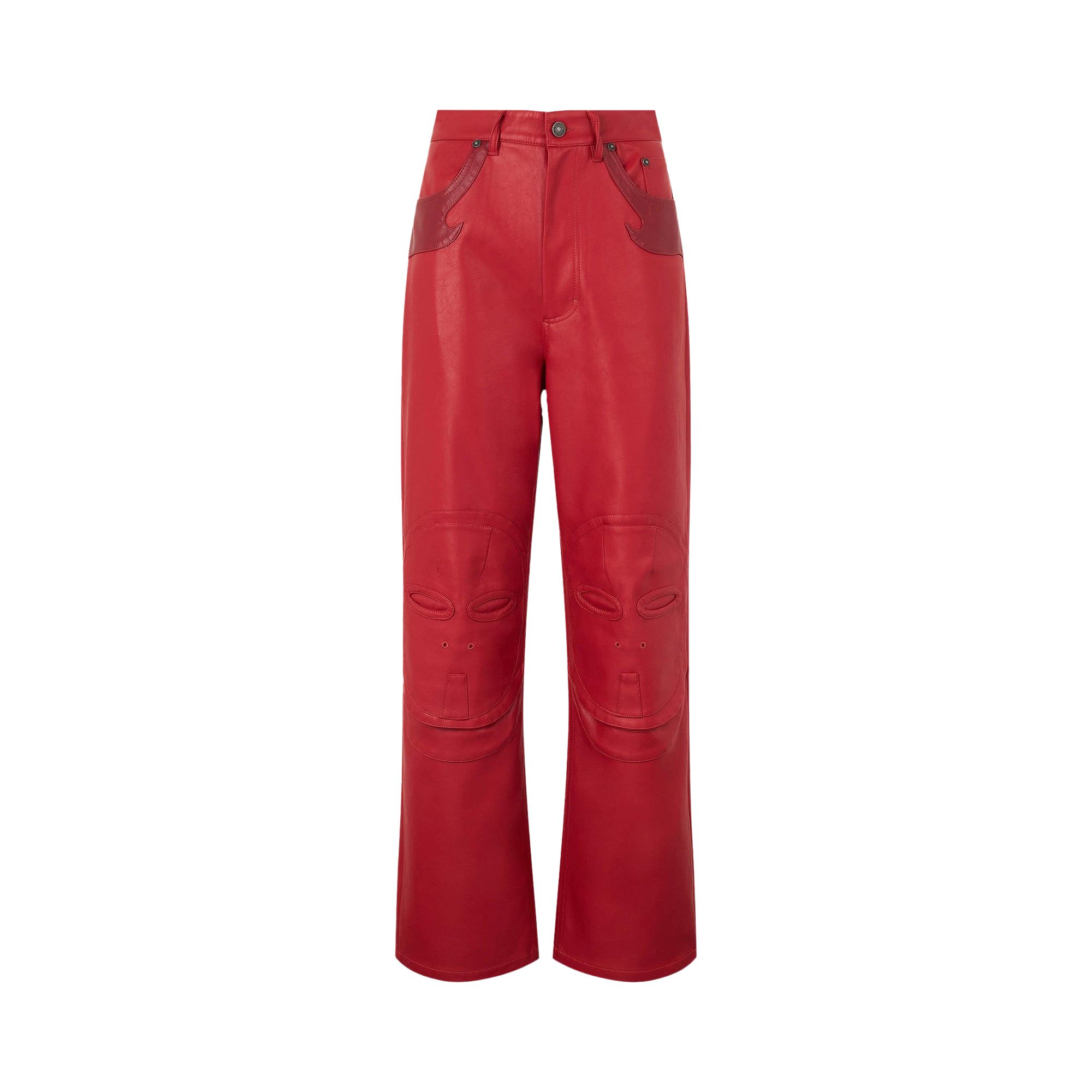 Pre-owned Kusikohc Mask Pants 'red' | Men's Size Xs