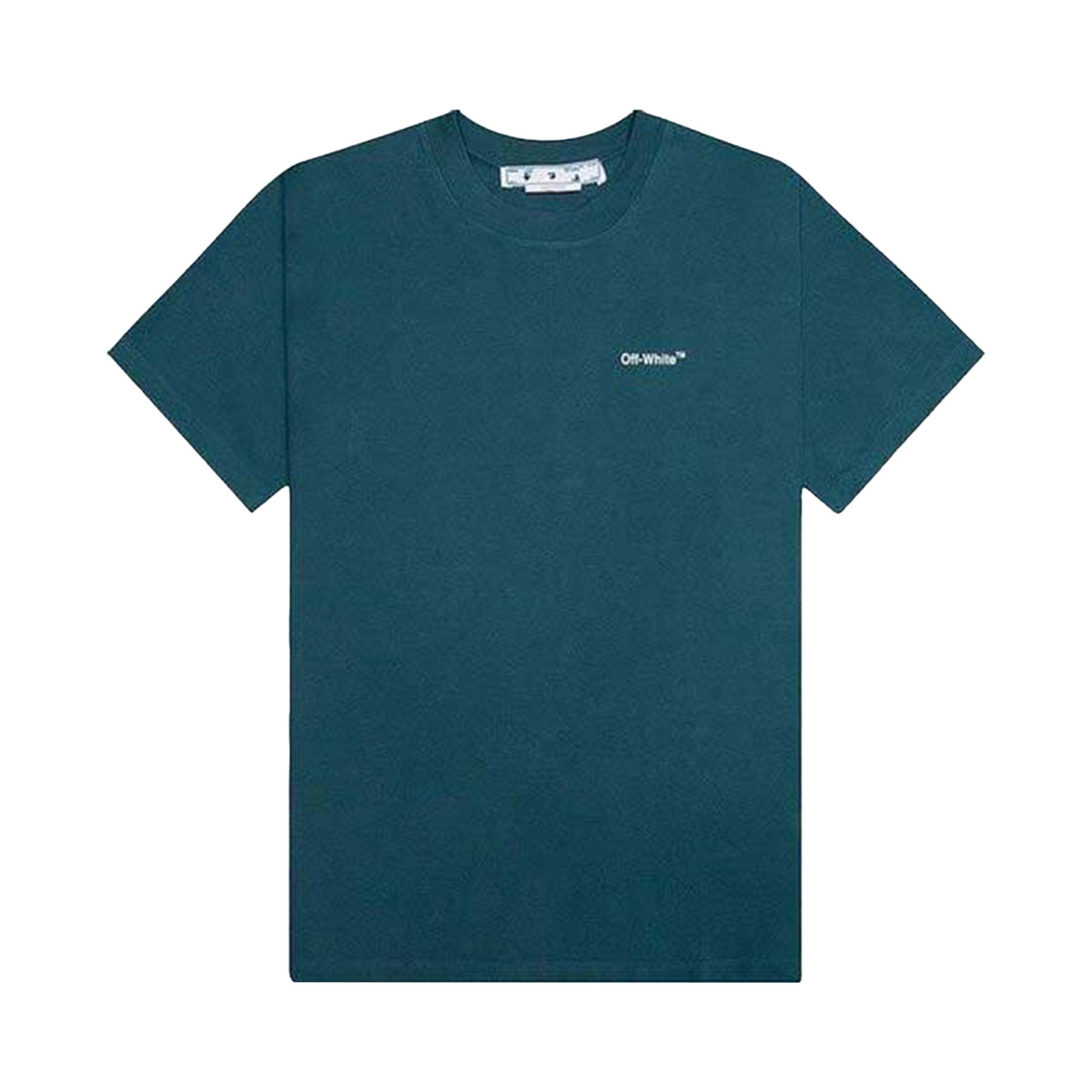 Pre-owned Off-white Chain Arrow Double Long-sleeve Tee 'duck Green' | Men's Size L