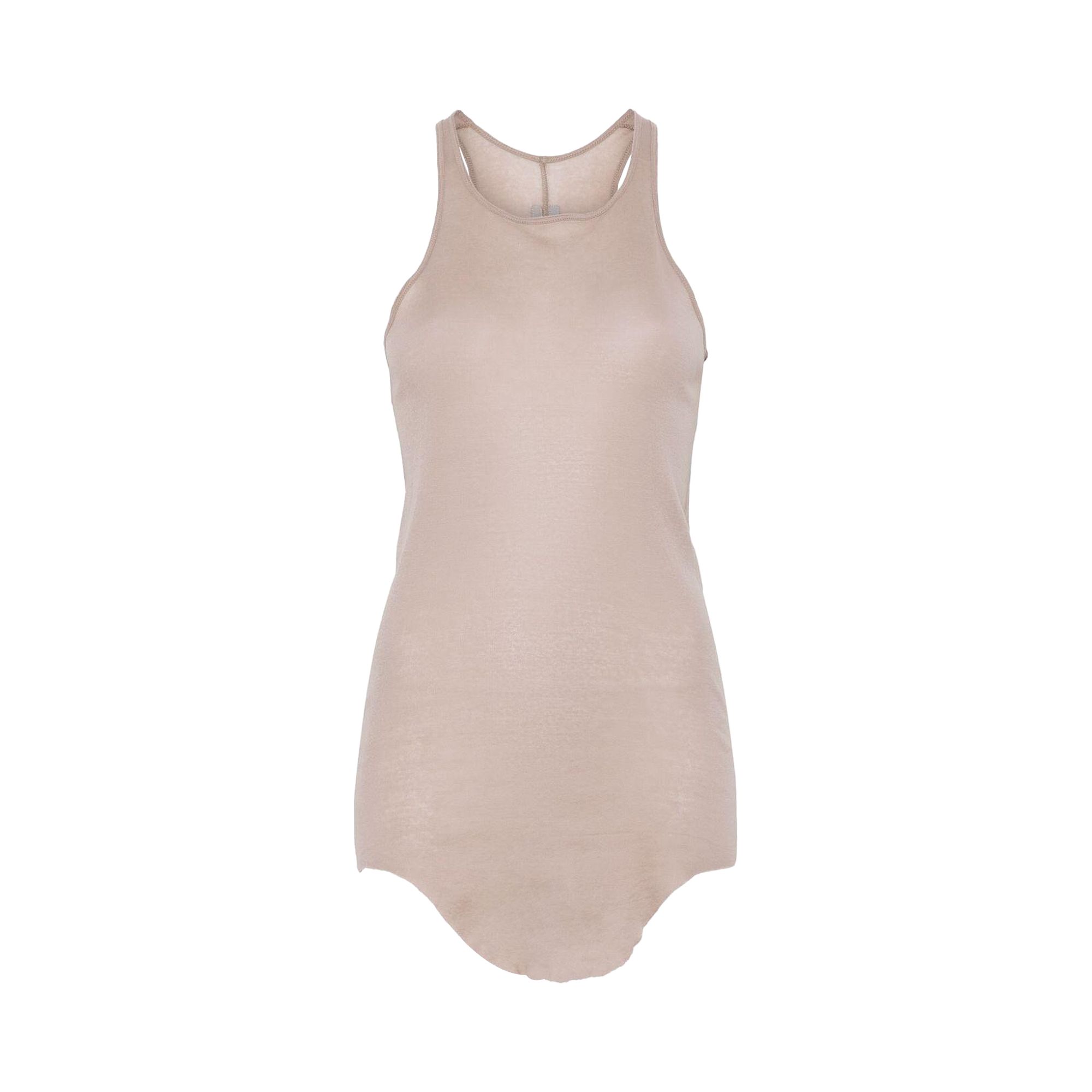 Pre-owned Rick Owens Basic Rib Tank 'flesh' | Women's Size 40
