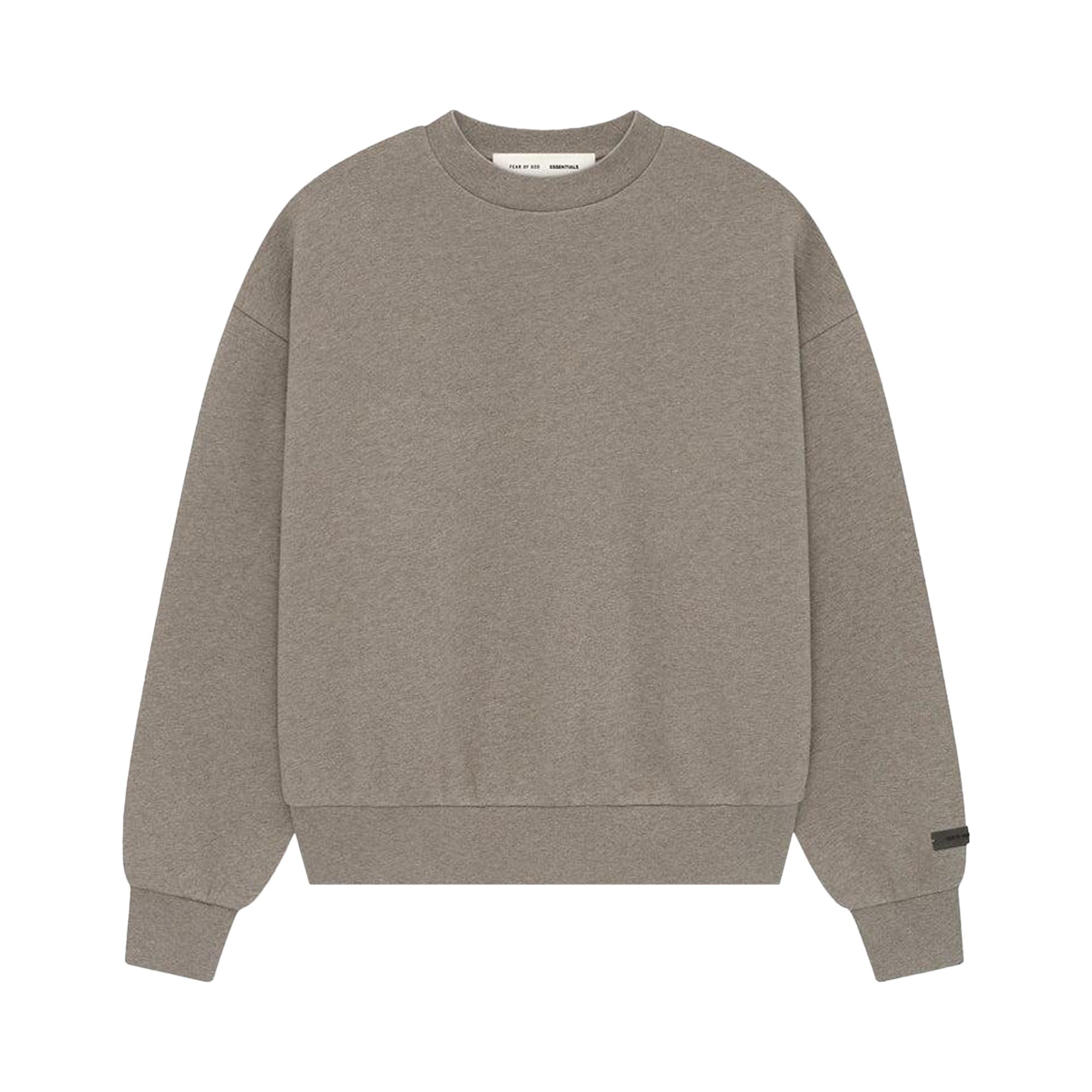 Pre-owned Essentials Fear Of God Classic Fit Fleece Crewneck 'homestead Heather' | Grey | Men's Size Xs