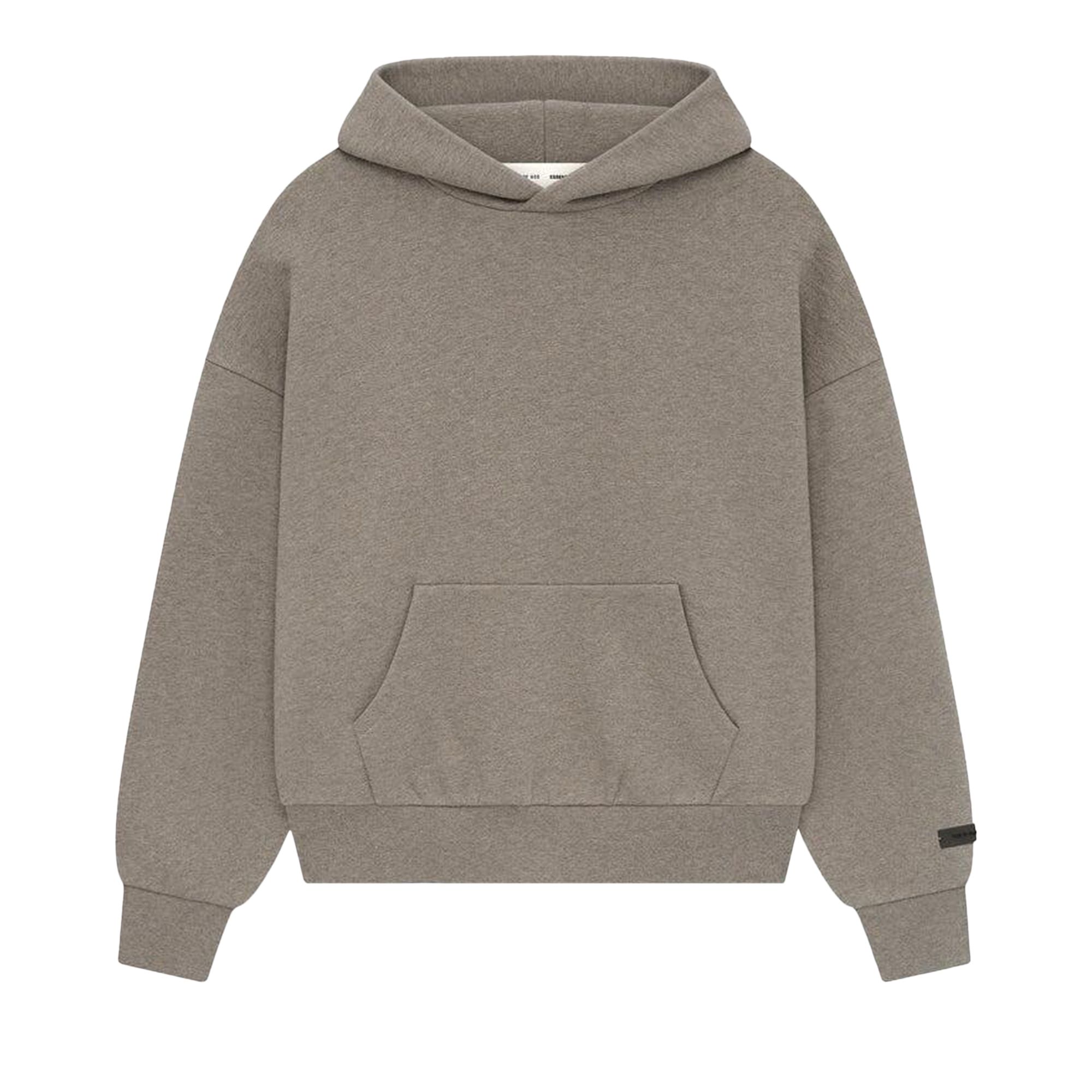 Pre-owned Essentials Fear Of God  Classic Fit Fleece Hoodie 'homestead Heather' | Grey | Men's Size Xs
