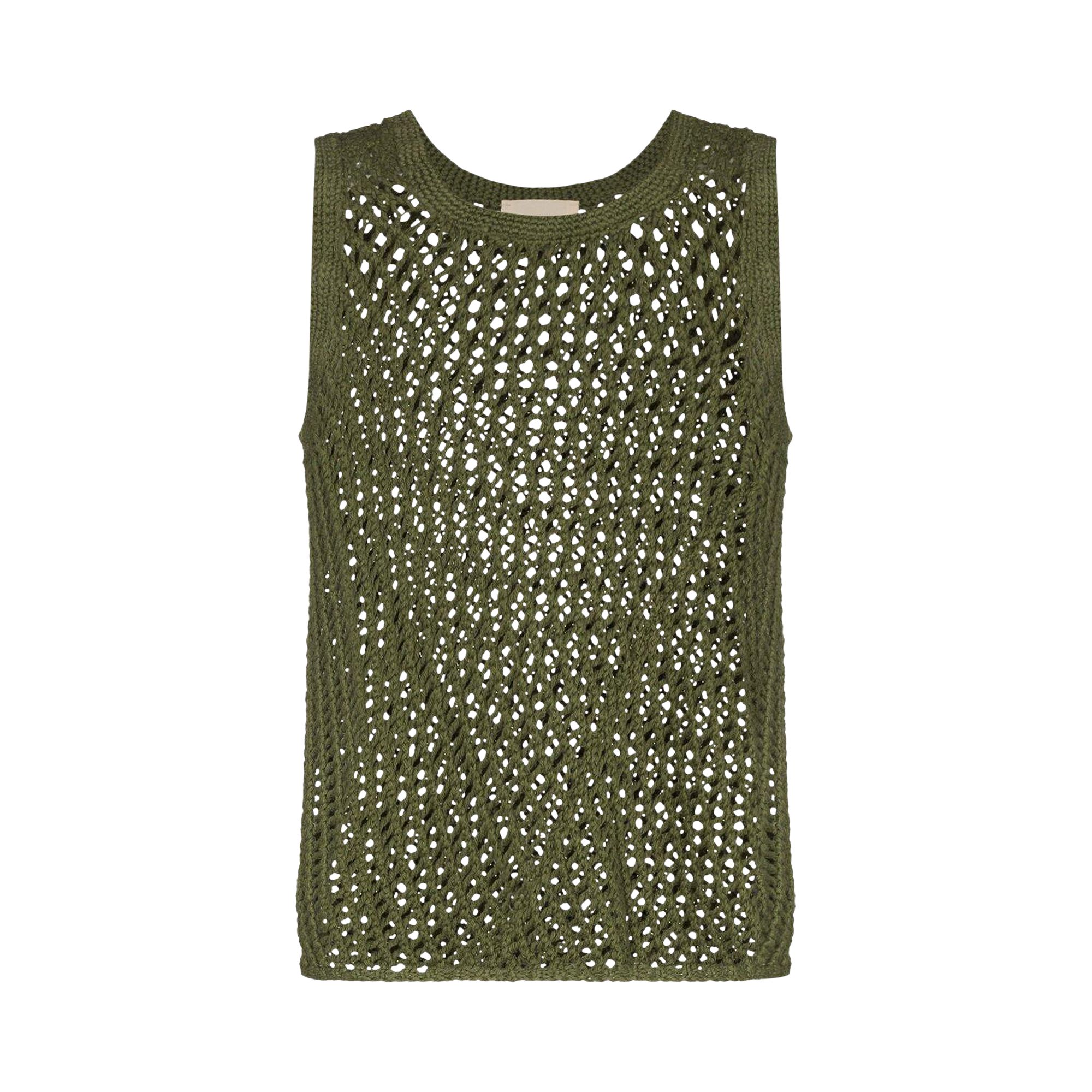 Pre-owned Nicholas Daley Hand Crocheted Vest 'green' | Men's Size M