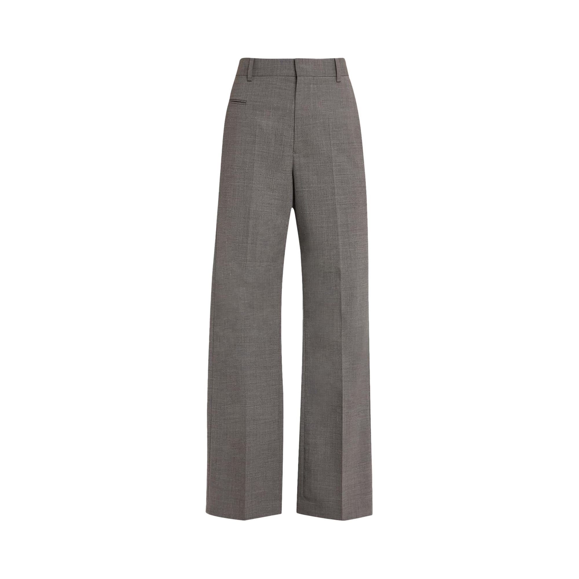 Pre-owned Mm6 Maison Margiela Wool Tailored Pants 'dark Grey Melange' | Men's Size 52