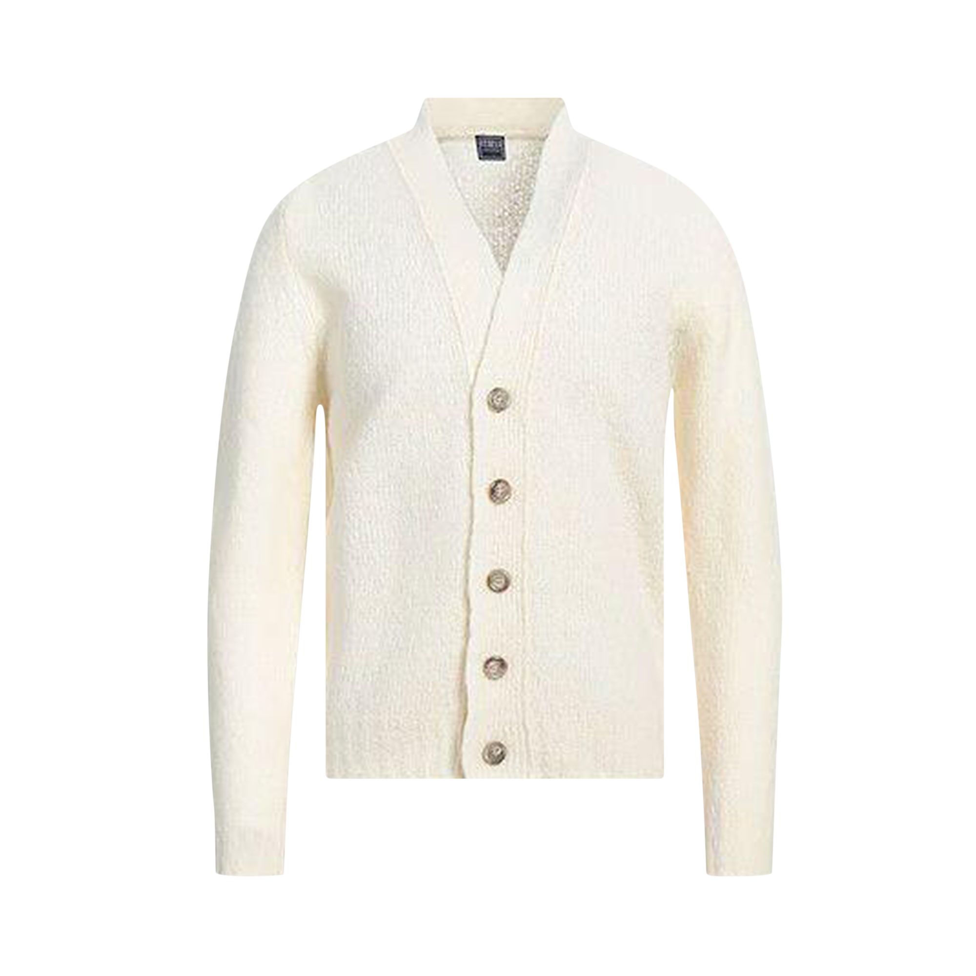 Pre-owned Amiri Leather Front Cardigan 'alabaster' | Cream | Men's Size L
