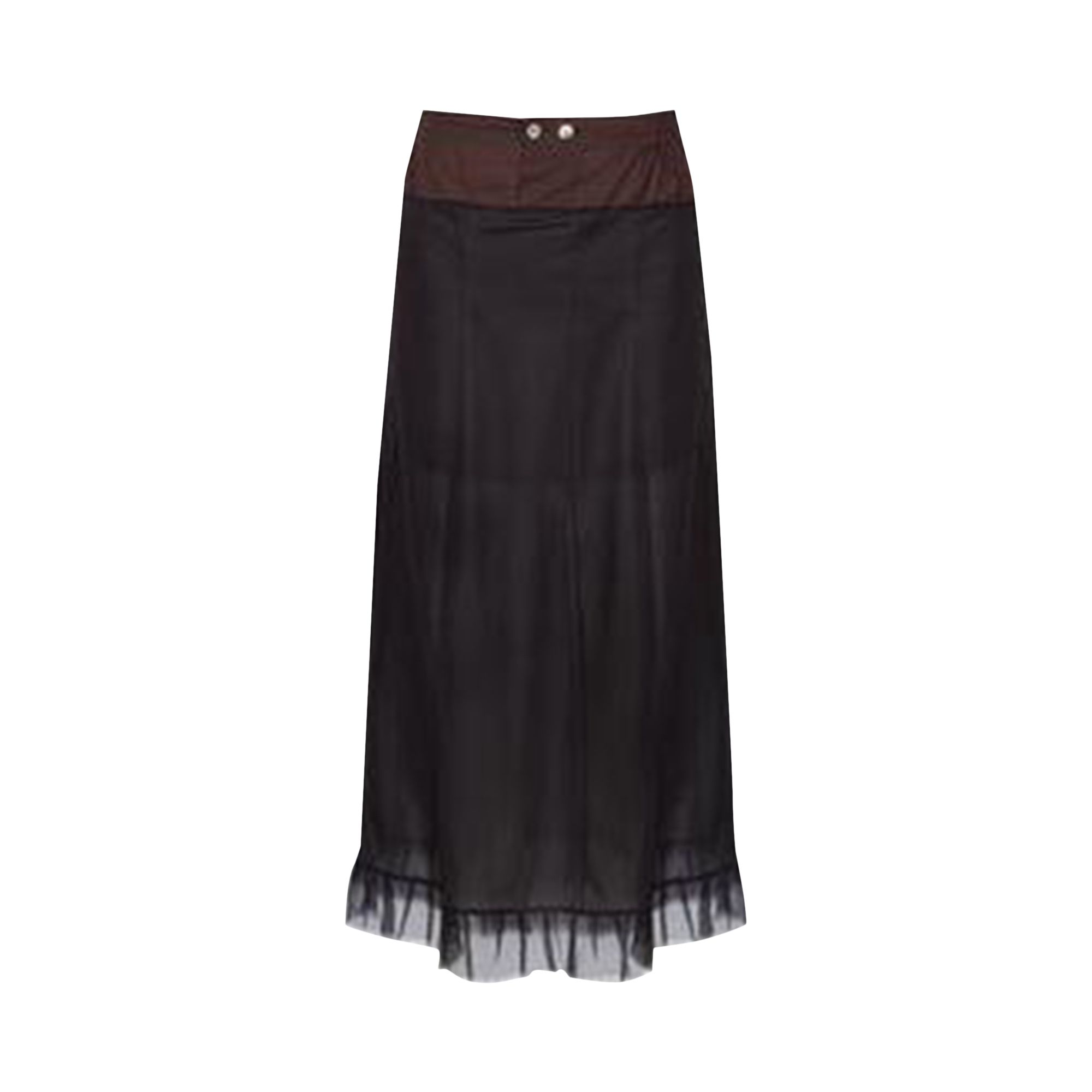 Pre-owned Maison Margiela Midi Skirt 'black/brown' | Women's Size 38