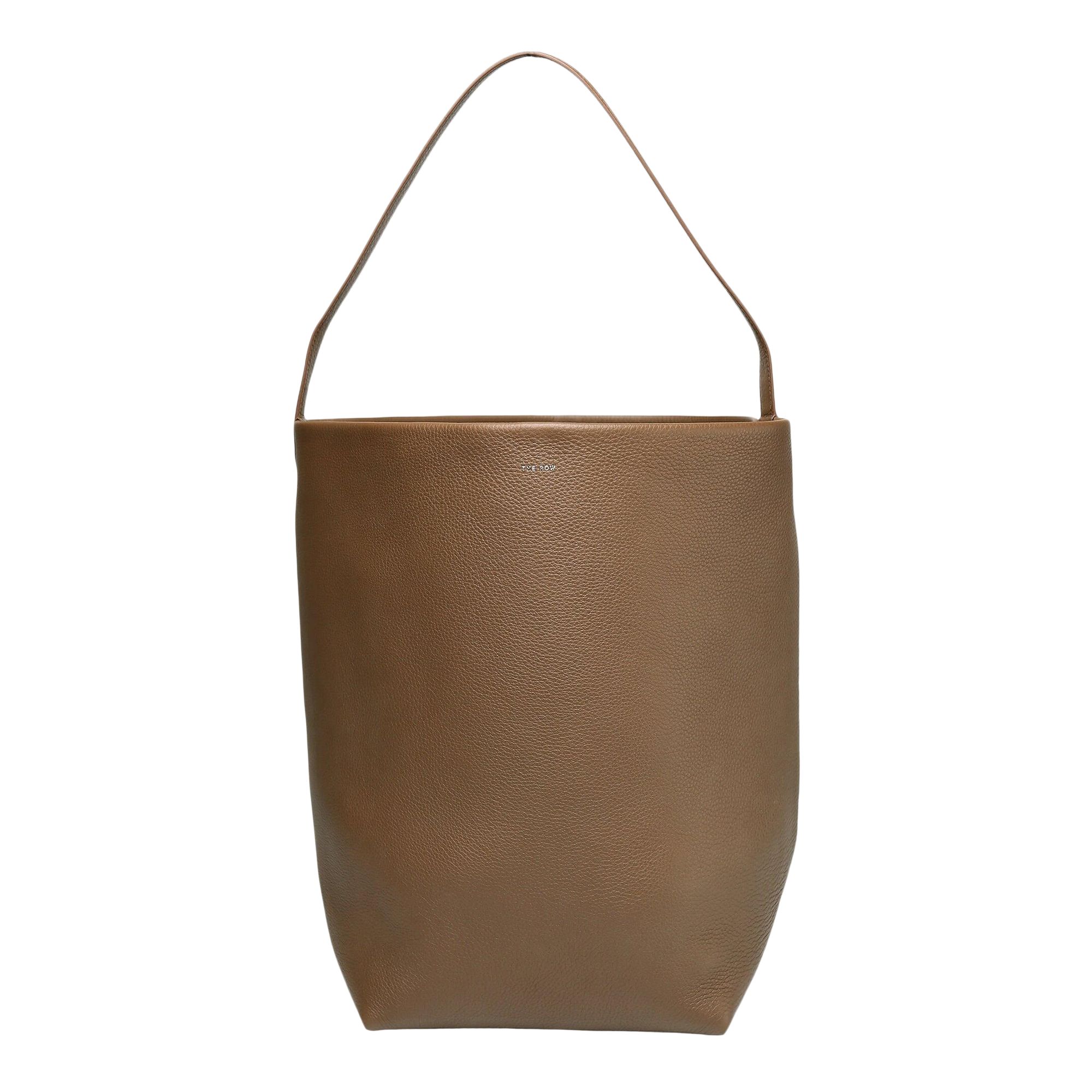 Pre-owned The Row Large N/s Tote Bag 'dark Olive' | Tan | Women's Size Onesize