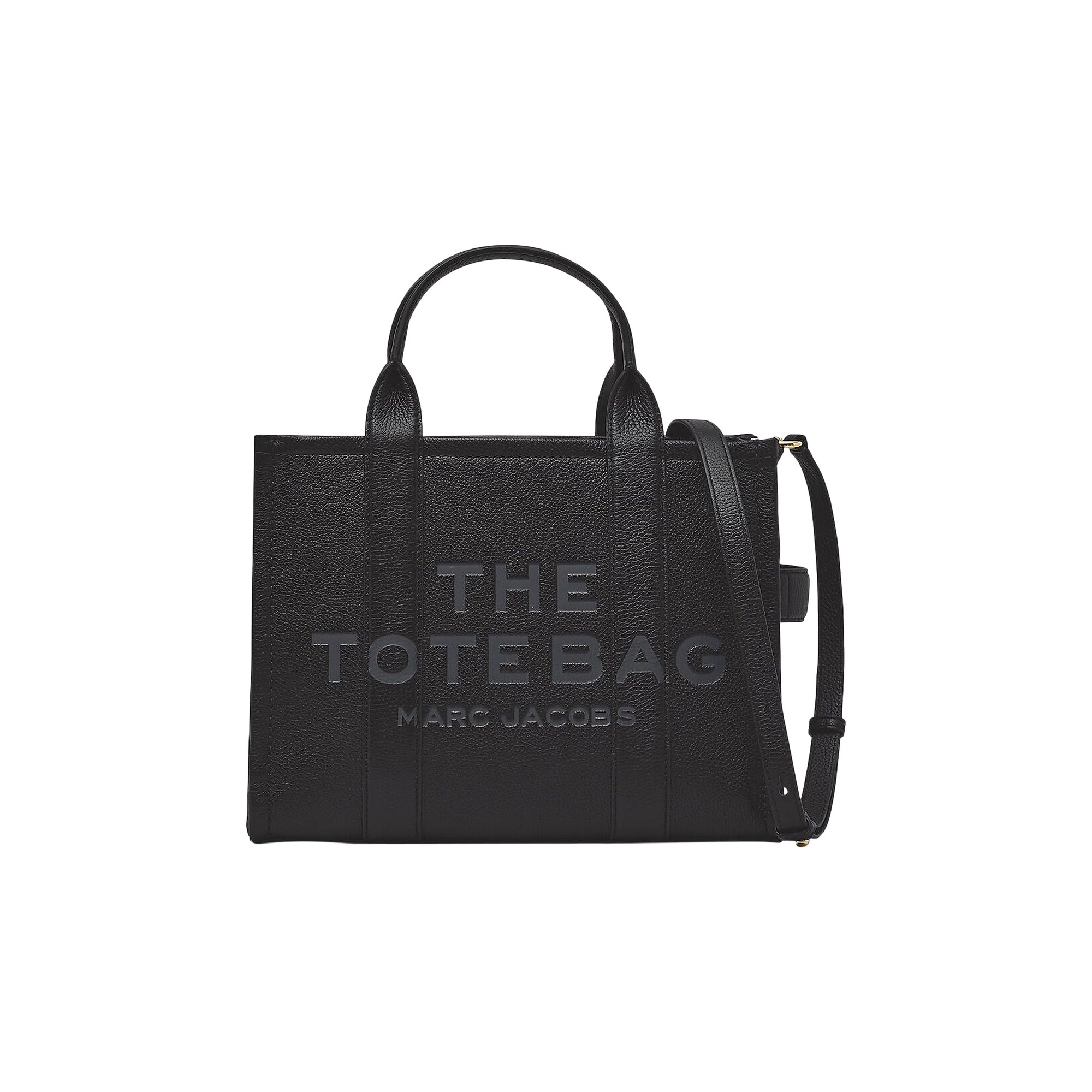 Pre-owned Marc Jacobs The Medium Leather Tote Bag 'black' | Women's Size Onesize
