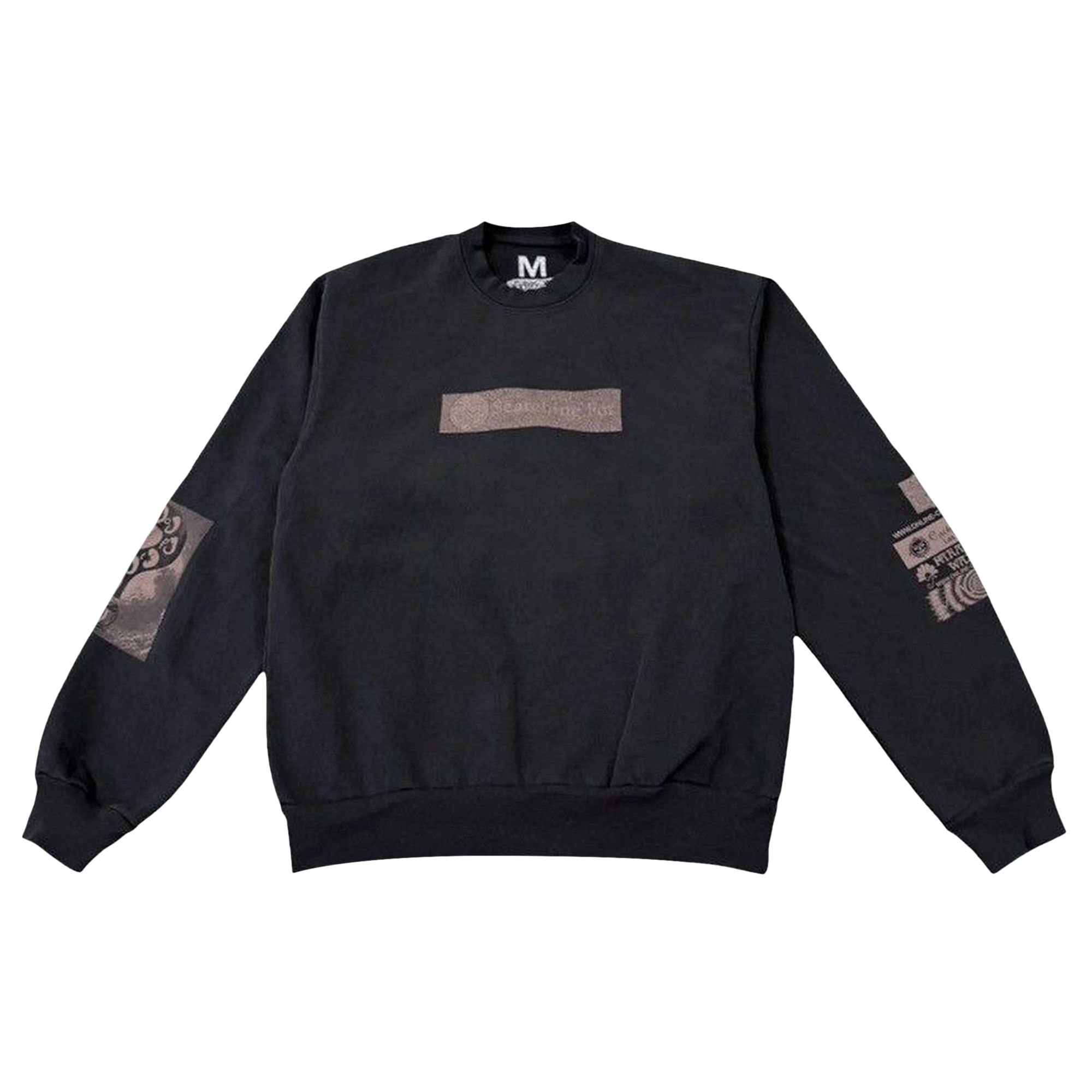Pre-owned Cactus Jack By Travis Scott X Online Ceramics Utopia Crewneck 'black' | Men's Size M