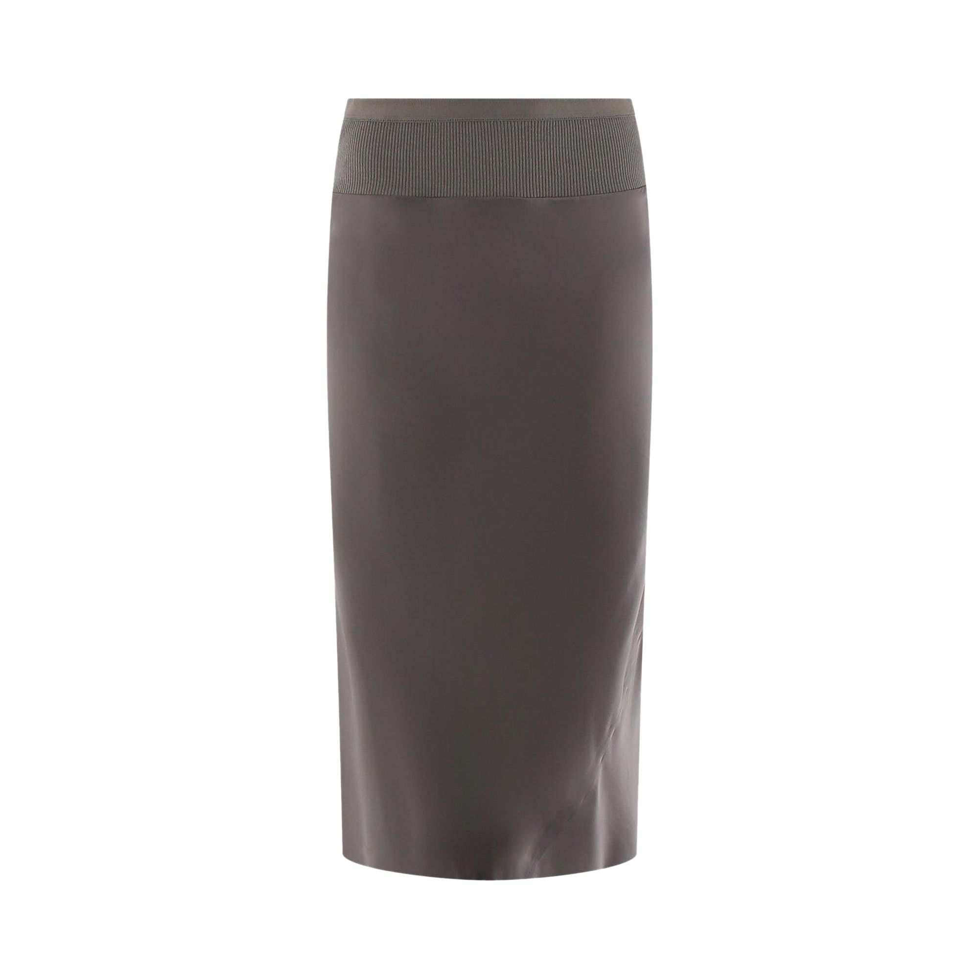Pre-owned Rick Owens Silk A Line Bias Skirt 'dust' | Brown | Women's Size 44