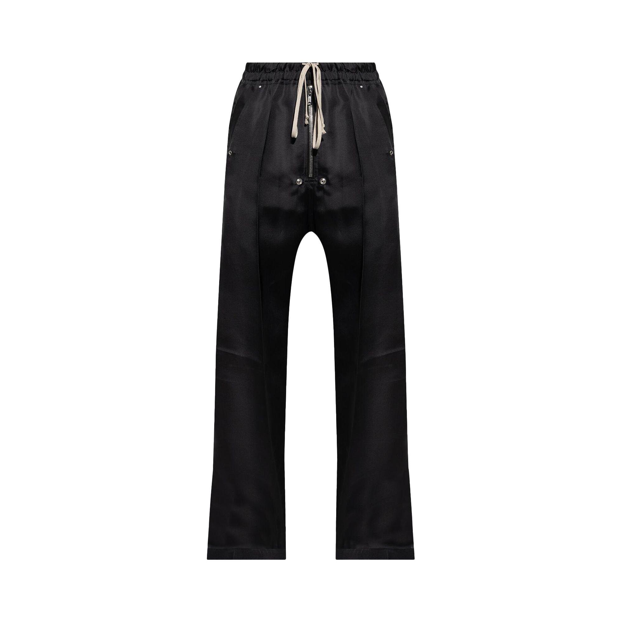 Pre-owned Rick Owens Wide Silk Bela Pants 'black' | Men's Size 52