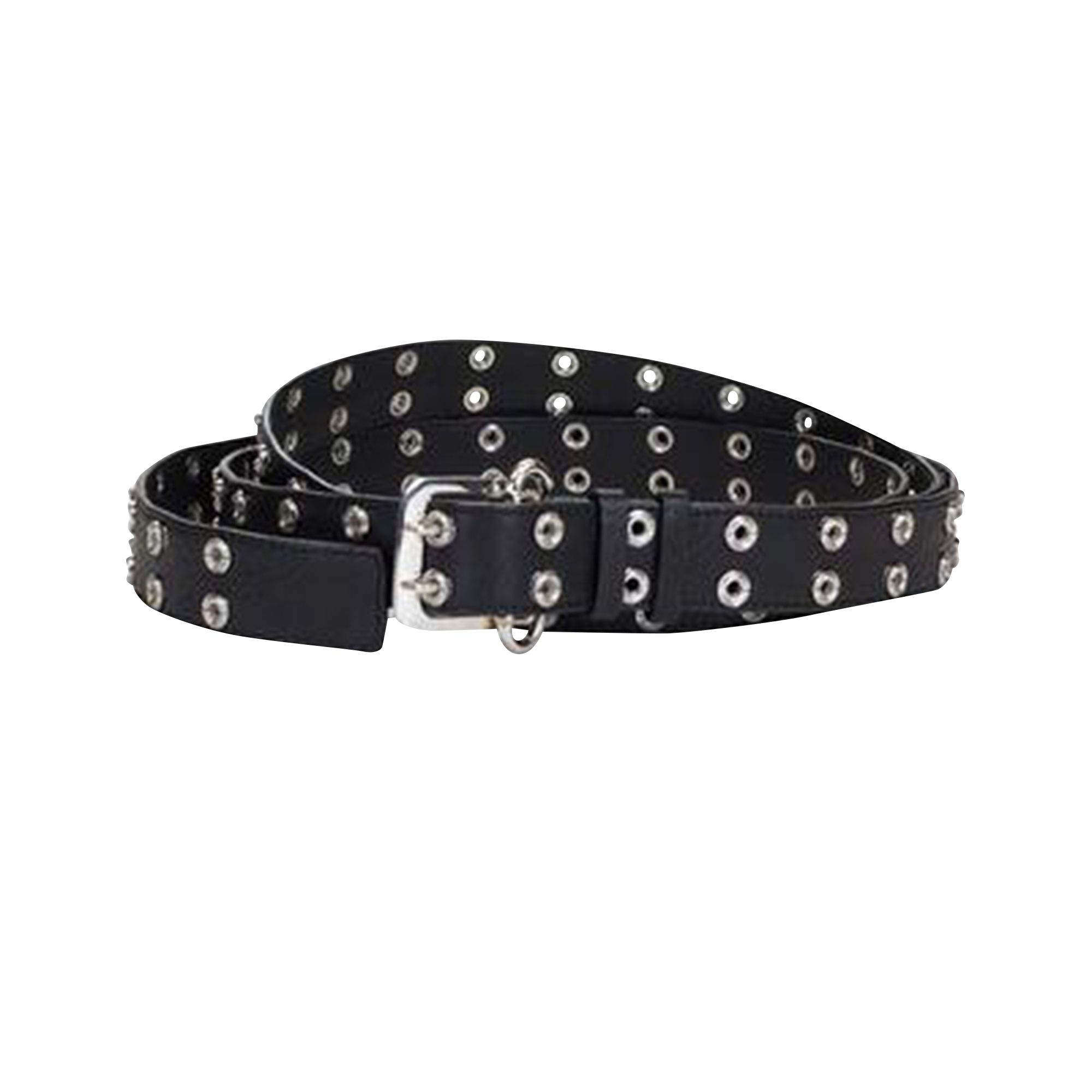 Pre-owned Ambush Long Grommet Leather Belt 'black' | Women's Size Onesize