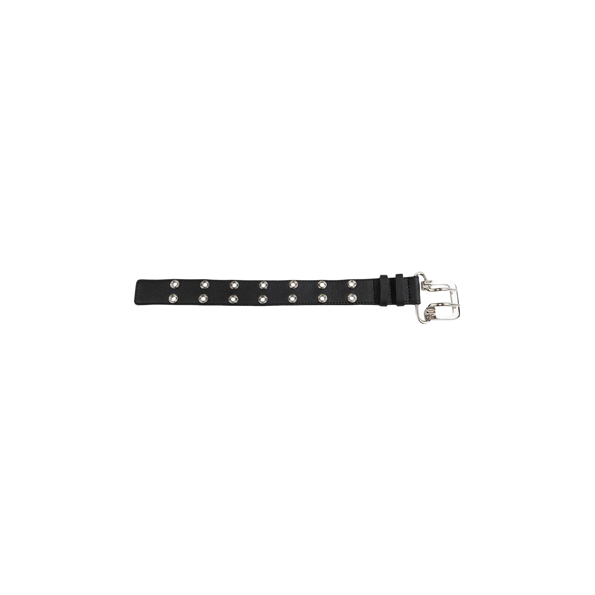 Pre-owned Ambush Grommet Leather Bracelet 'black' | Women's Size Onesize