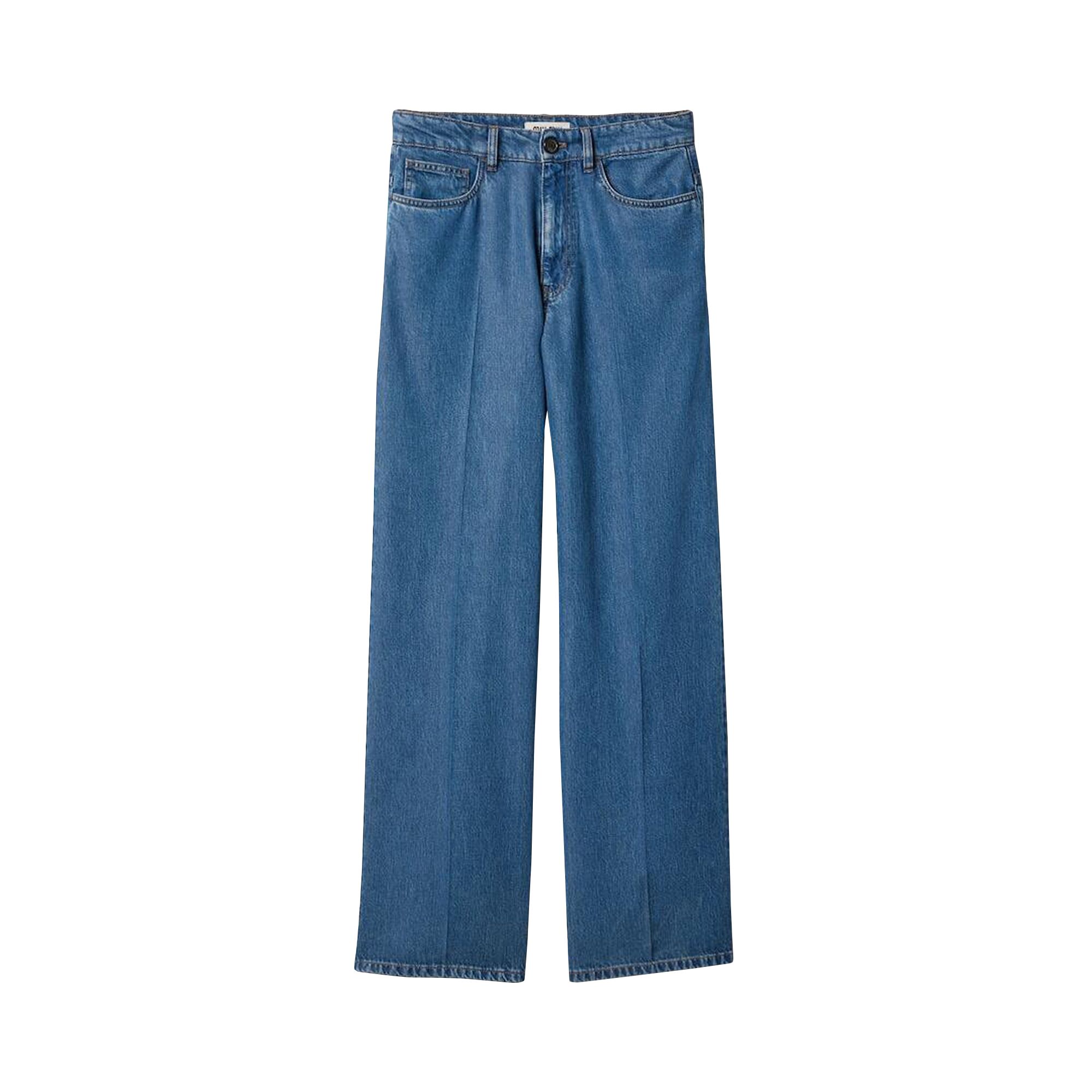 Pre-owned Miu Miu 5-pockets Denim Jeans 'navy' | Blue | Women's Size 28