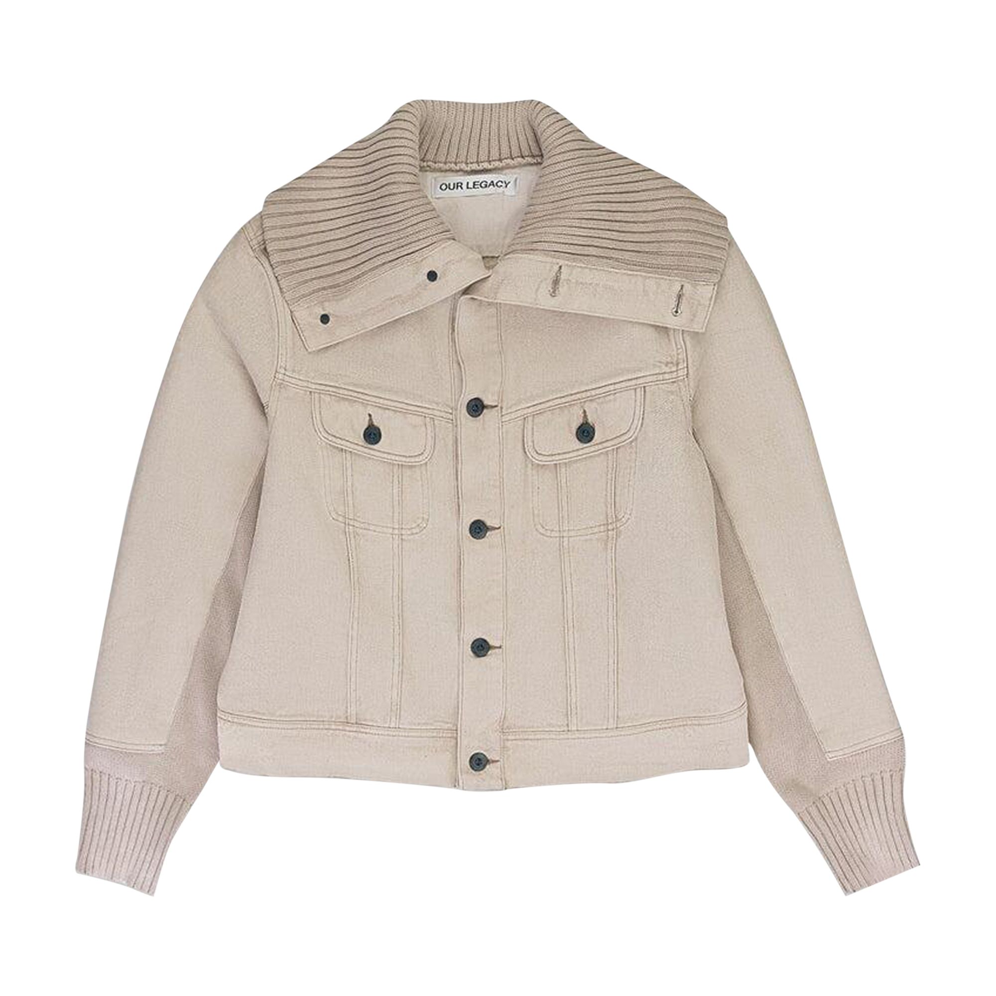 Pre-owned Our Legacy Fuse Denim Jacket 'beige' | Cream | Men's Size 46
