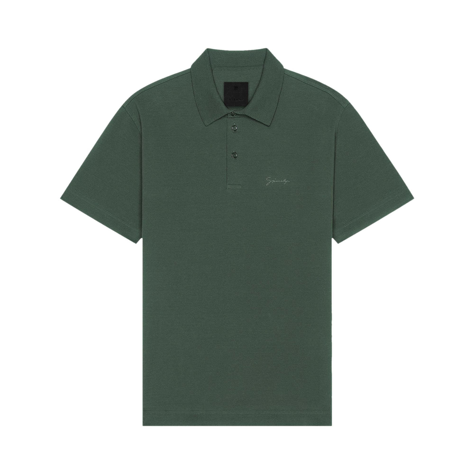 Pre-owned Givenchy Classic Fit Polo 'dark Green' | Men's Size Xxl