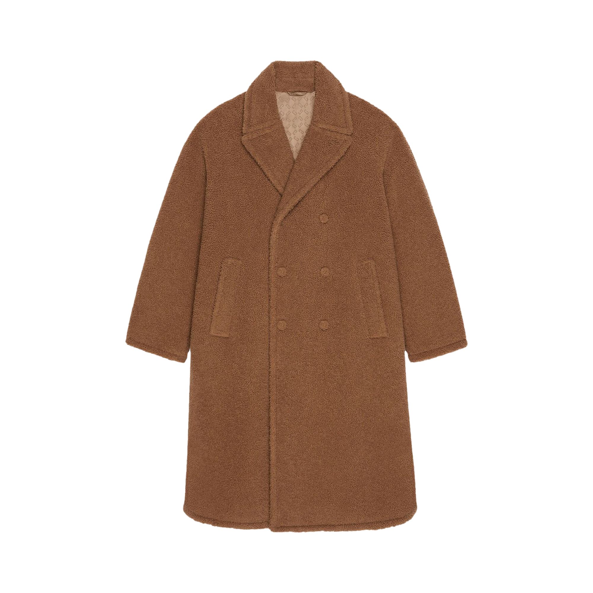 Pre-owned Givenchy Long Teddy Coat 'camel' | Tan | Men's Size 56 In Brown