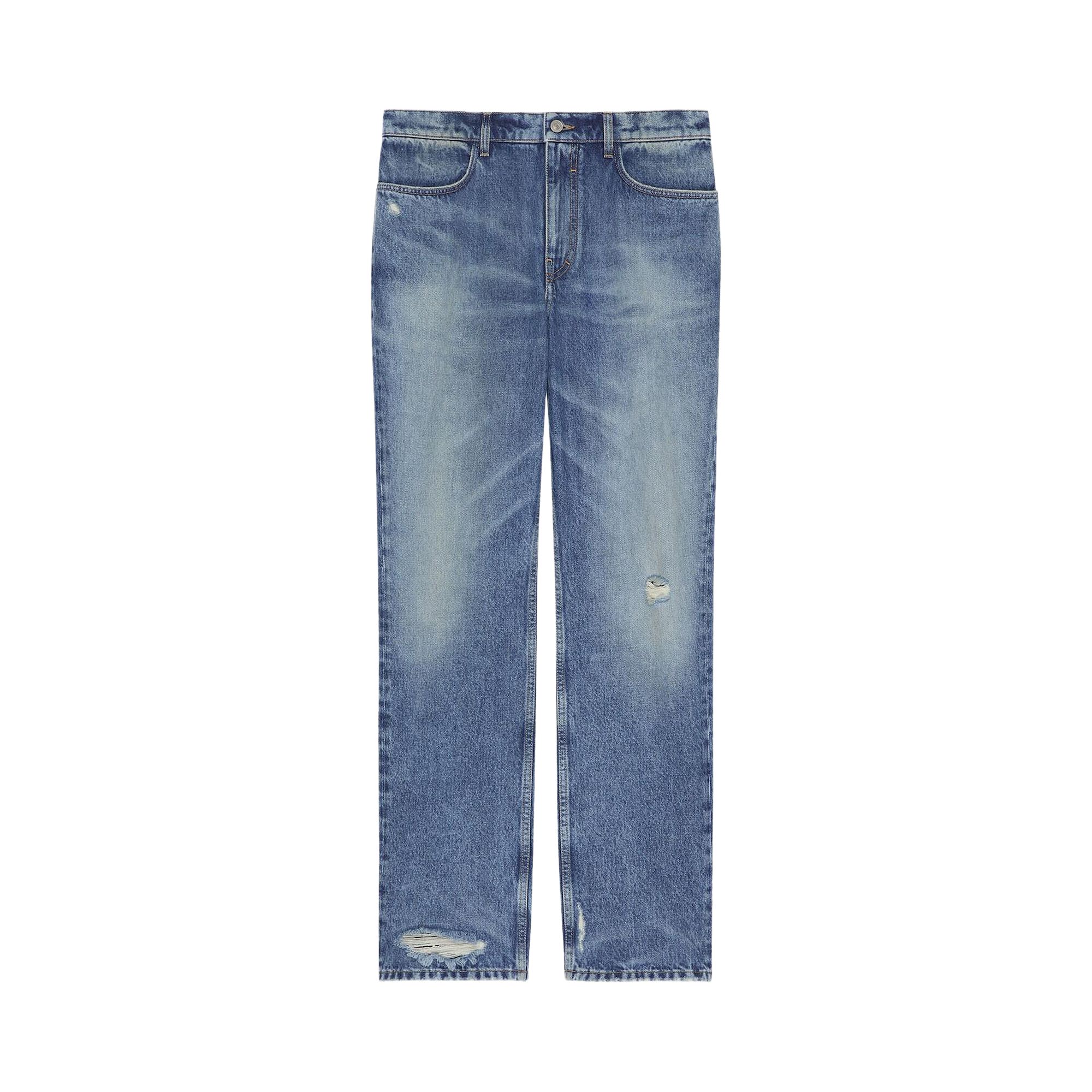 Pre-owned Givenchy Denim Pants 'ocean Blue' | Men's Size 38