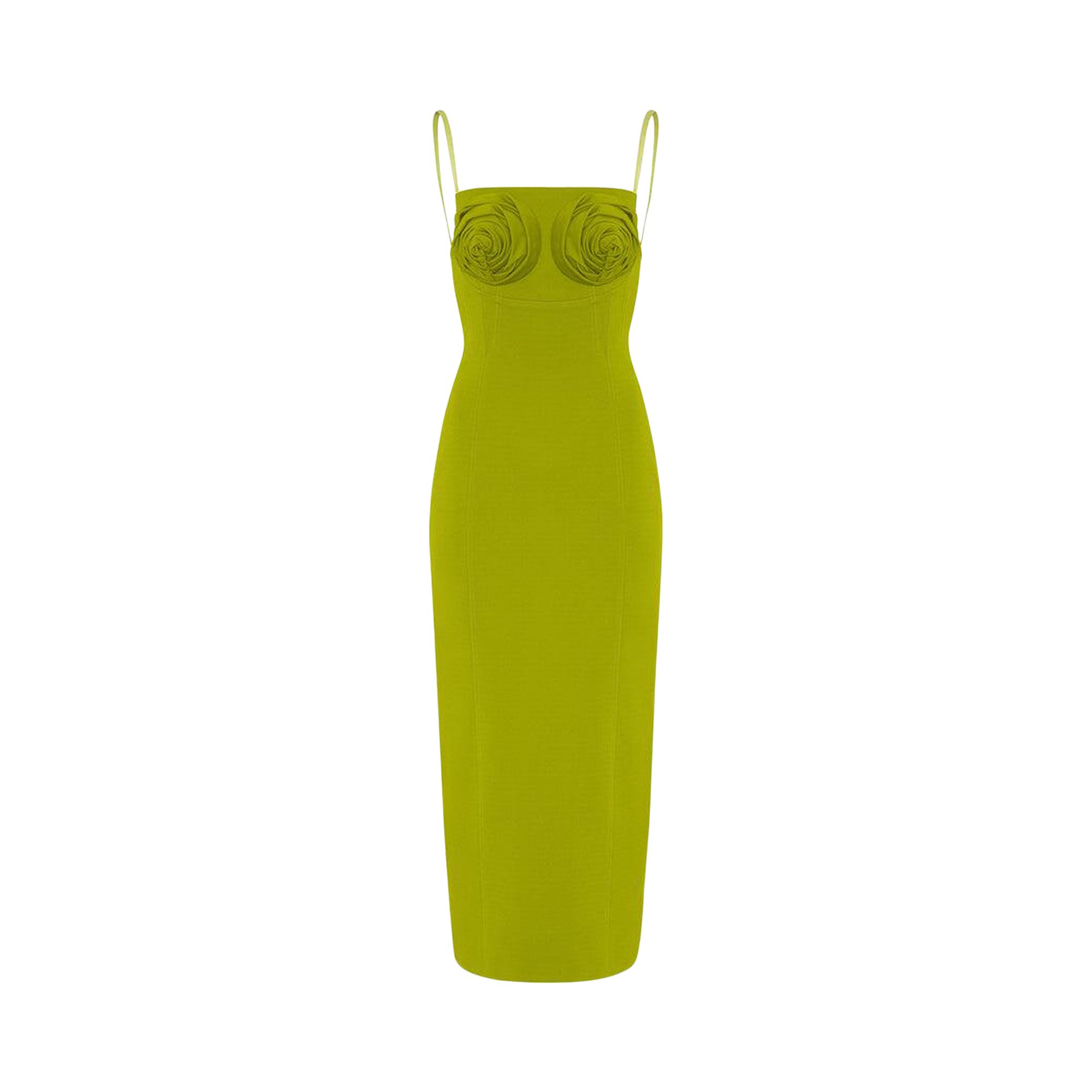Pre-owned Jean Paul Gaultier Conical Bra Cup Dress 'acid Green' | Women's Size 34