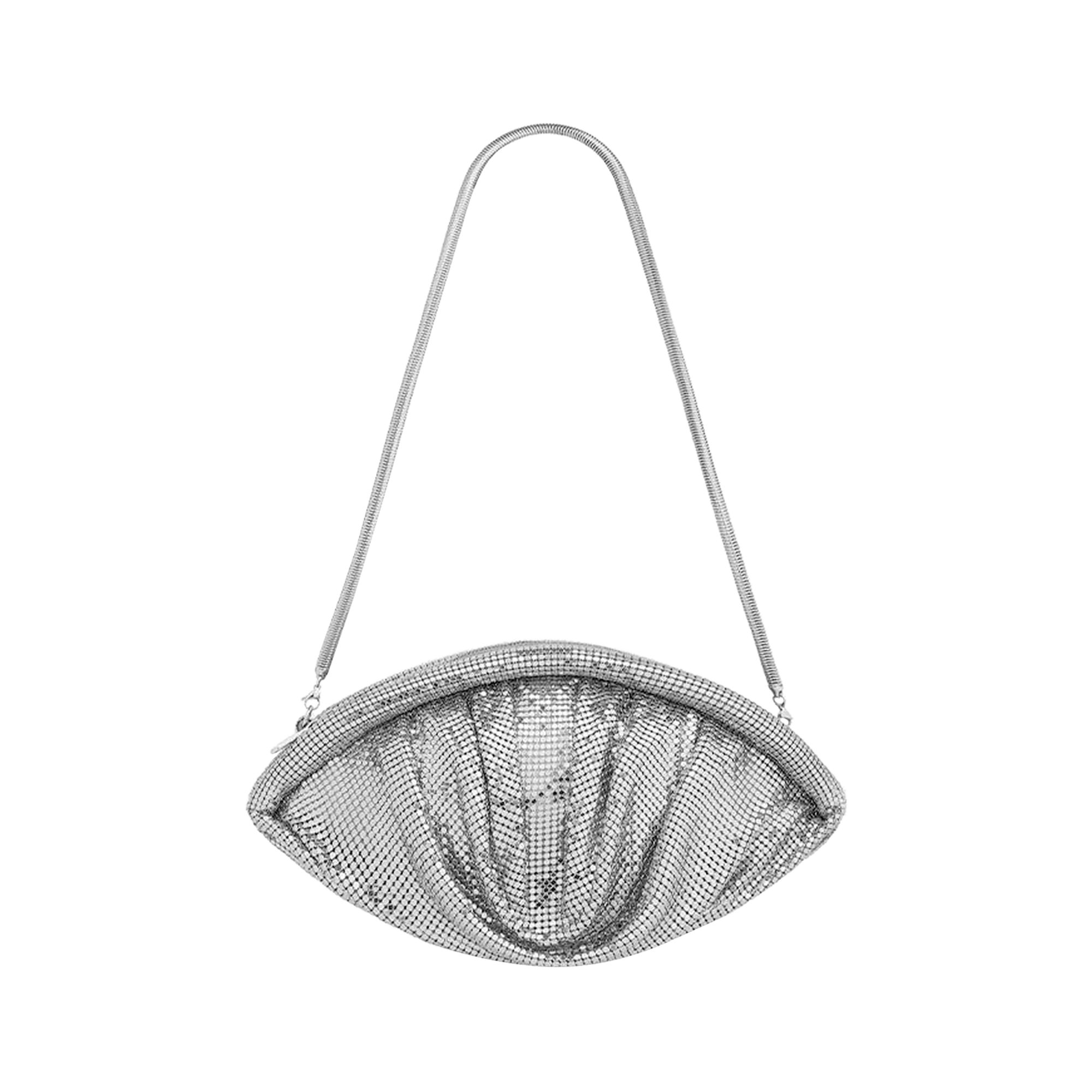 Pre-owned Rabanne Mesh Evening Clutch 'silver' | Women's Size Onesize