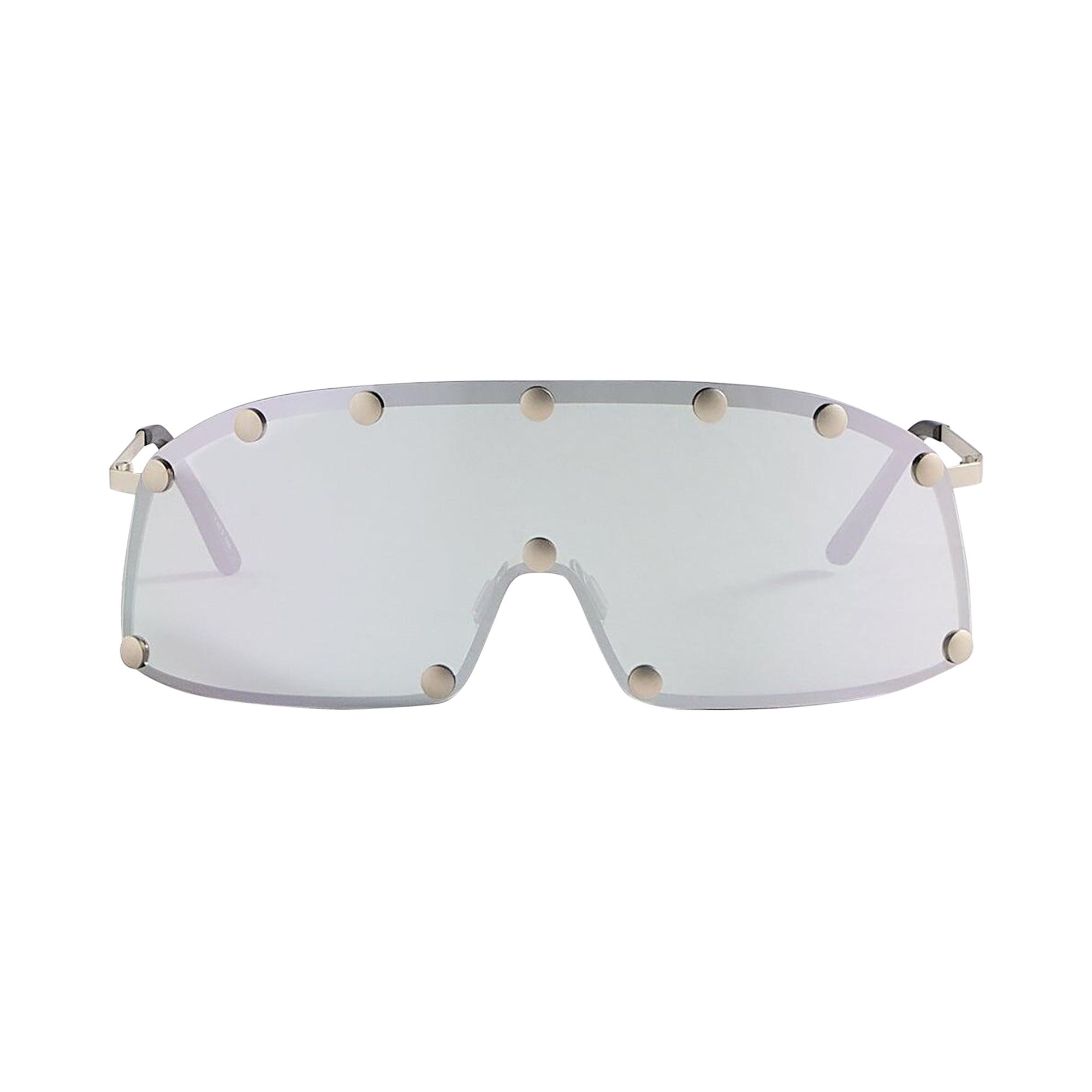 Pre-owned Rick Owens Shield Sunglasses 'silver' | Men's Size Onesize