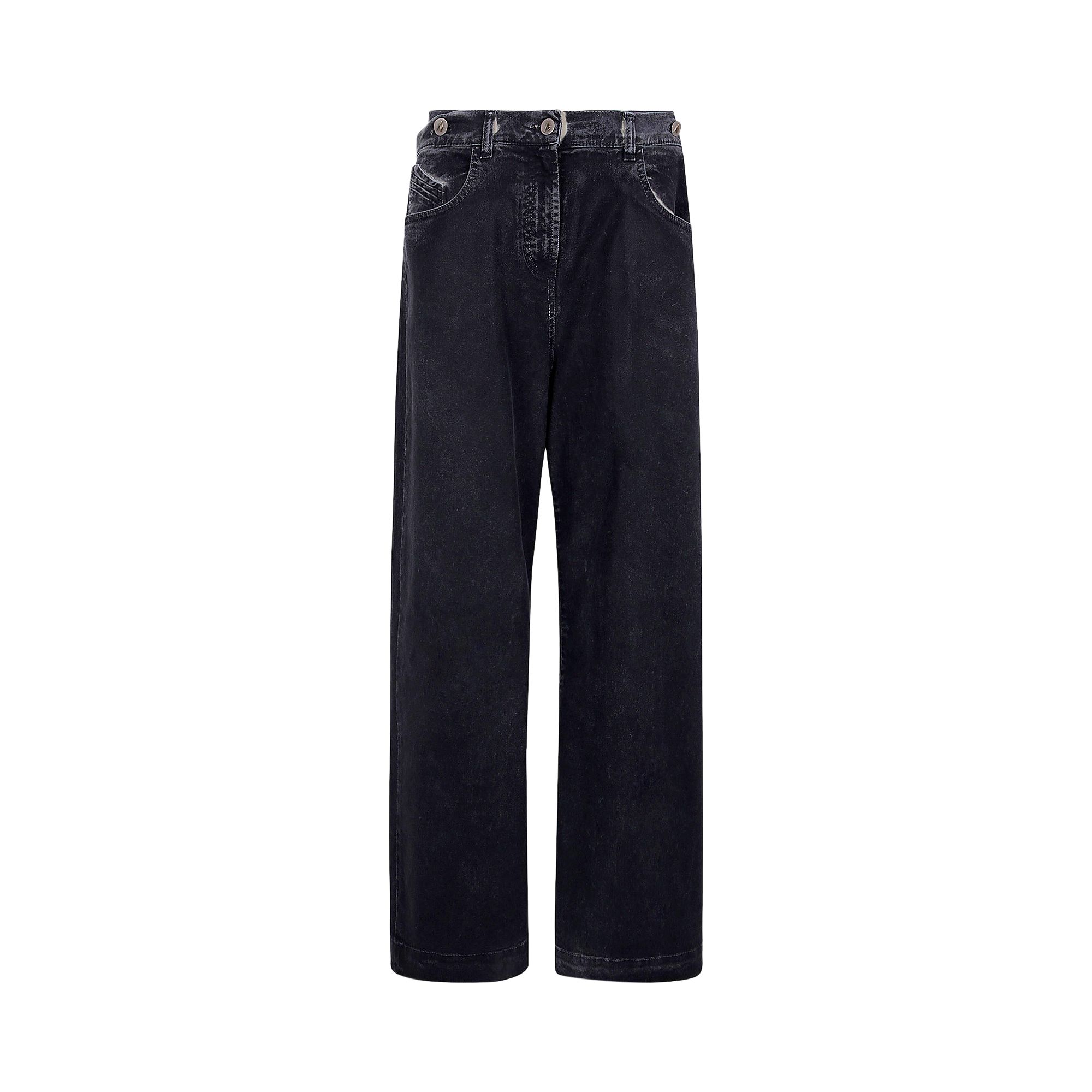 Pre-owned Attico The Wide Leg Jeans 'navy Blue' | Women's Size 29