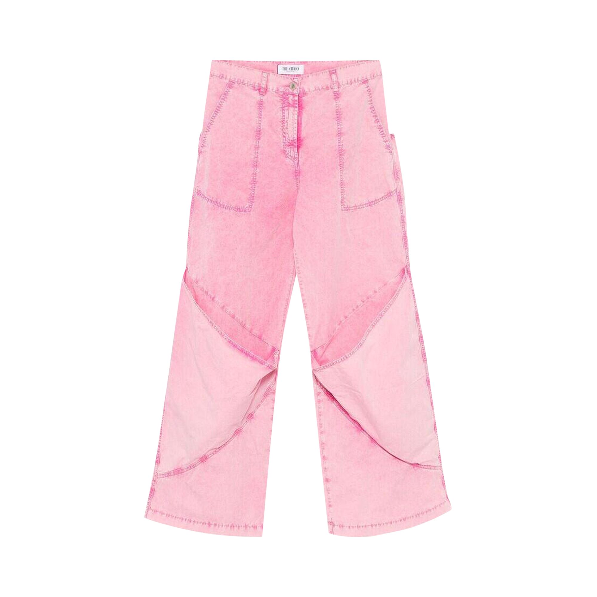 Pre-owned Attico The Wide Leg Jeans 'pink' | Women's Size 28