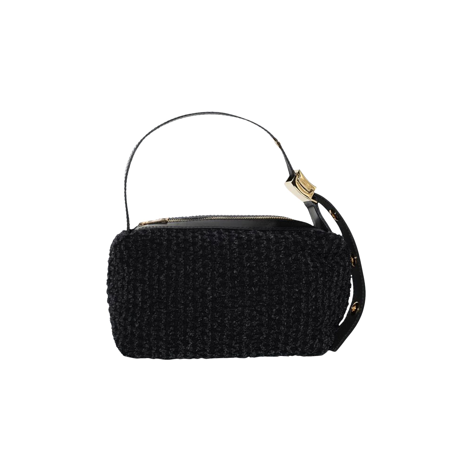 Pre-owned Sacai Punched Denim Pochette Bag 'black' | Women's Size Onesize