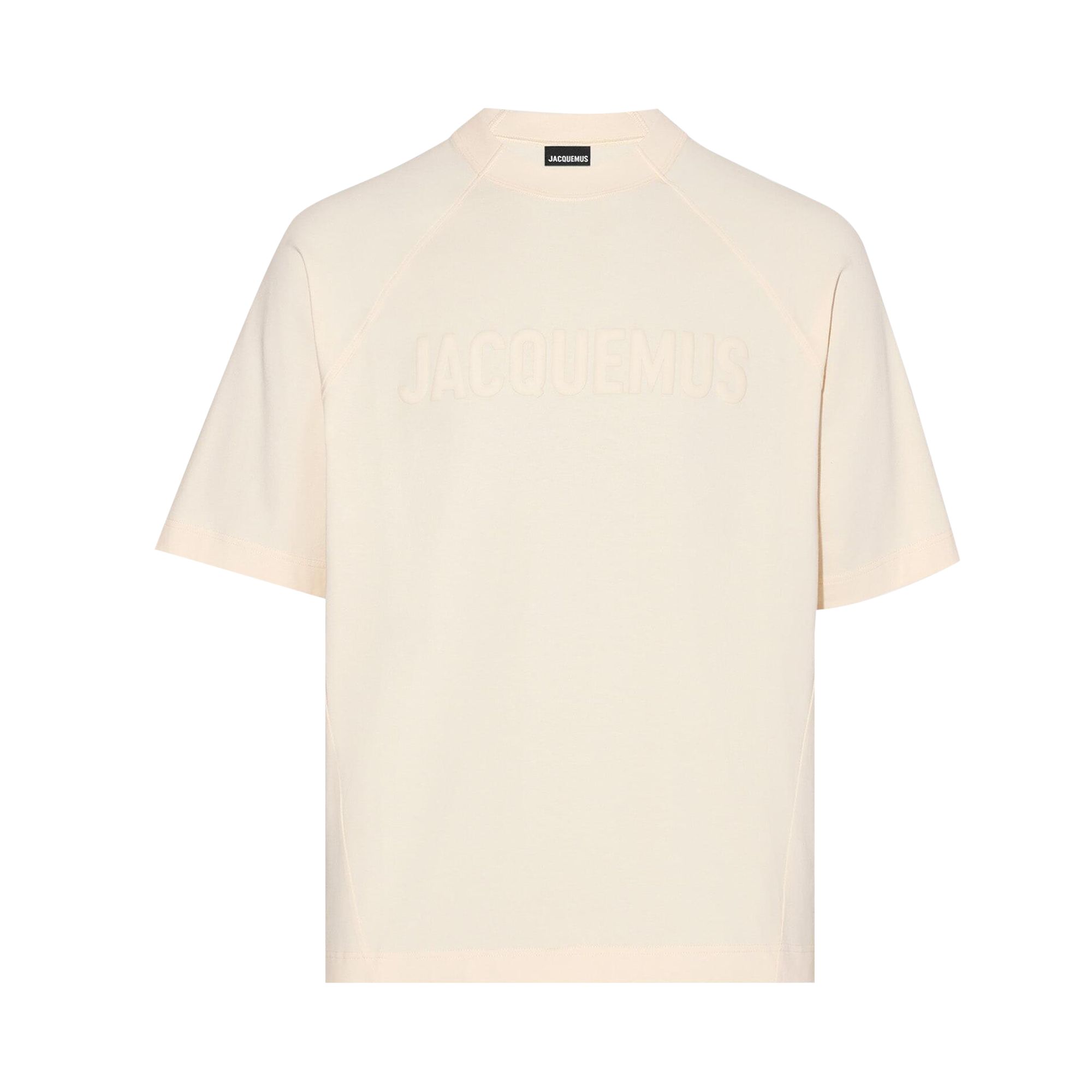 Pre-owned Jacquemus Le T-shirt Typo 'light Beige' | Tan | Men's Size Xs