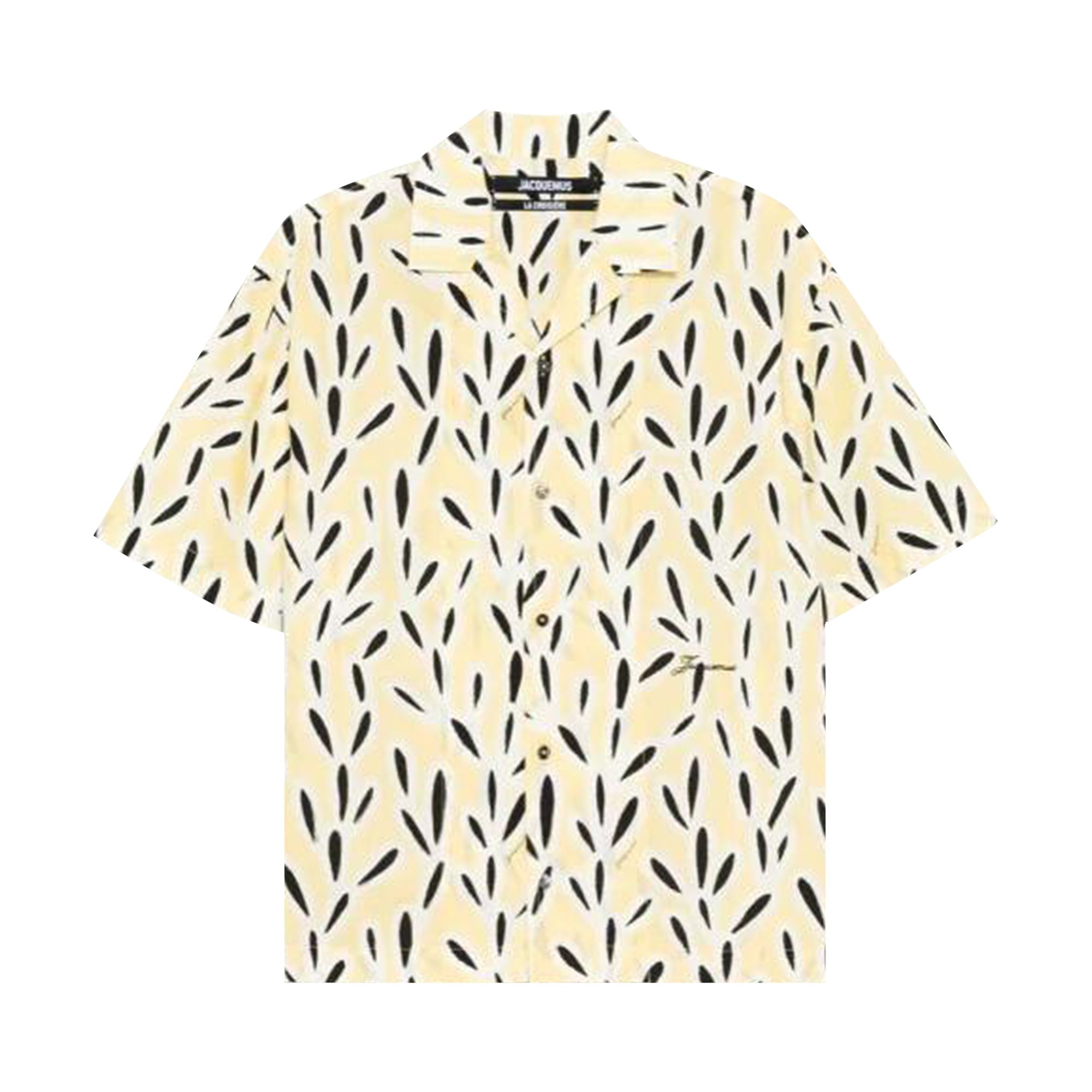 Pre-owned Jacquemus La Chemise Jean 'print Yellow/black' | Men's Size 48