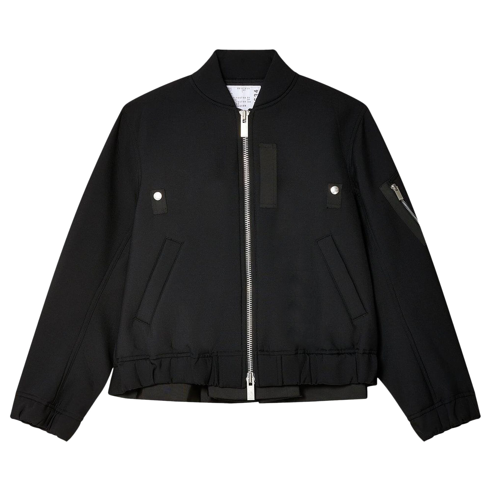 Pre-owned Sacai Suiting Bonding Blouson 'black' | Women's Size 2