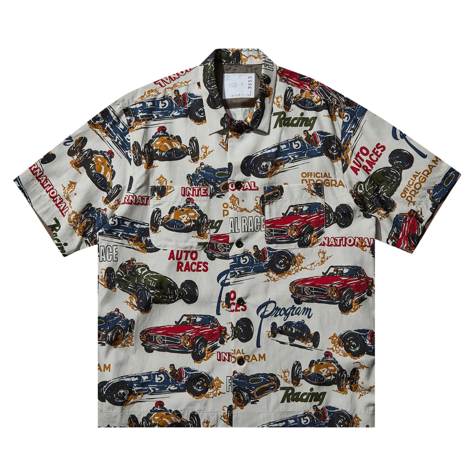Pre-owned Sacai Tropical Print Shirt 'ivory' | White | Women's Size 1