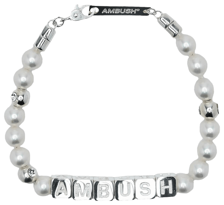 国内発送/送料関税込【AMBUSH】PEARL LETTERBLOCK BRACELET Ambush Pearl Letterblock Bracelet | ambush | REVERSIBLE